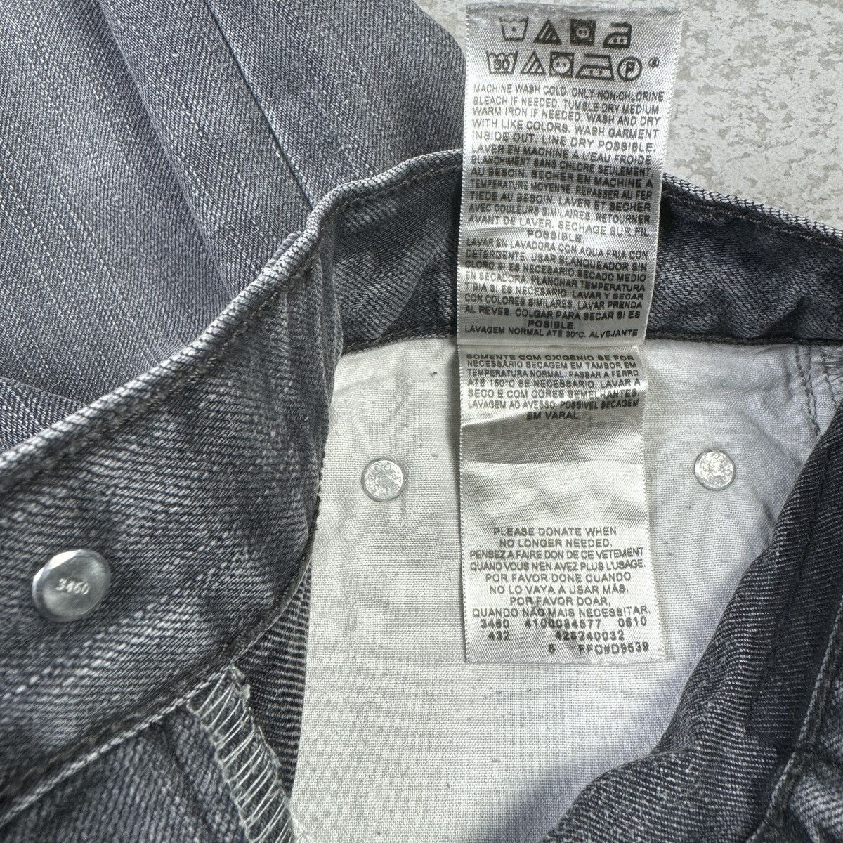 Levi's Levis 514 Washed Black Slim Straight Jean Size US 30 / EU 46 - 12 Thumbnail