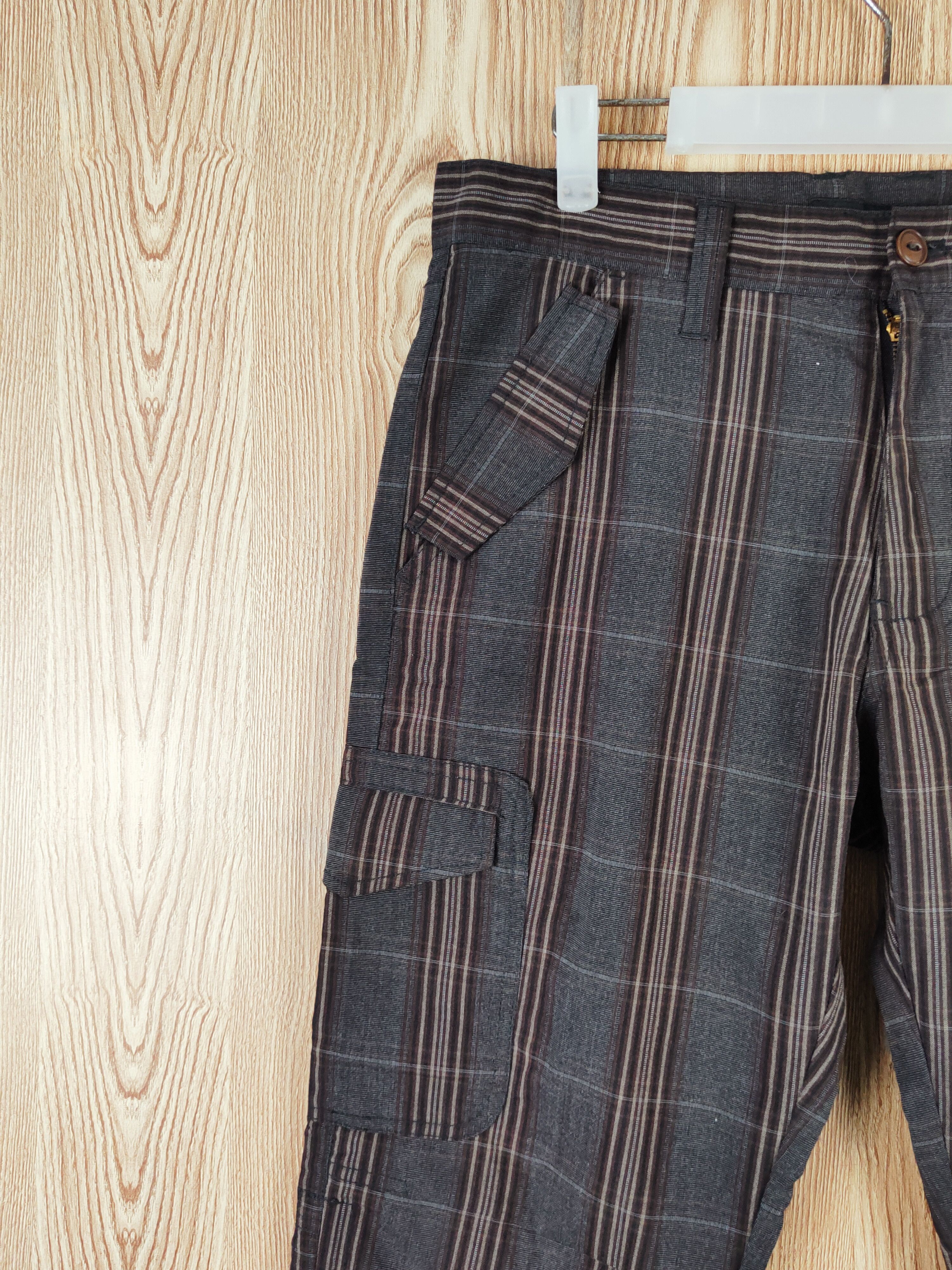 Japanese Brand Mossimo Black Brown Multipocket Short Pants #W333 Size 32" / US 10 / IT 46 - 3 Thumbnail