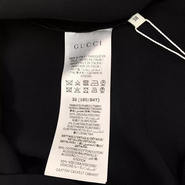 Gucci Gucci Black striped V-neck short-sleeved dress 2504-Nextarr Size S / US 4 / IT 40 - 6 Thumbnail