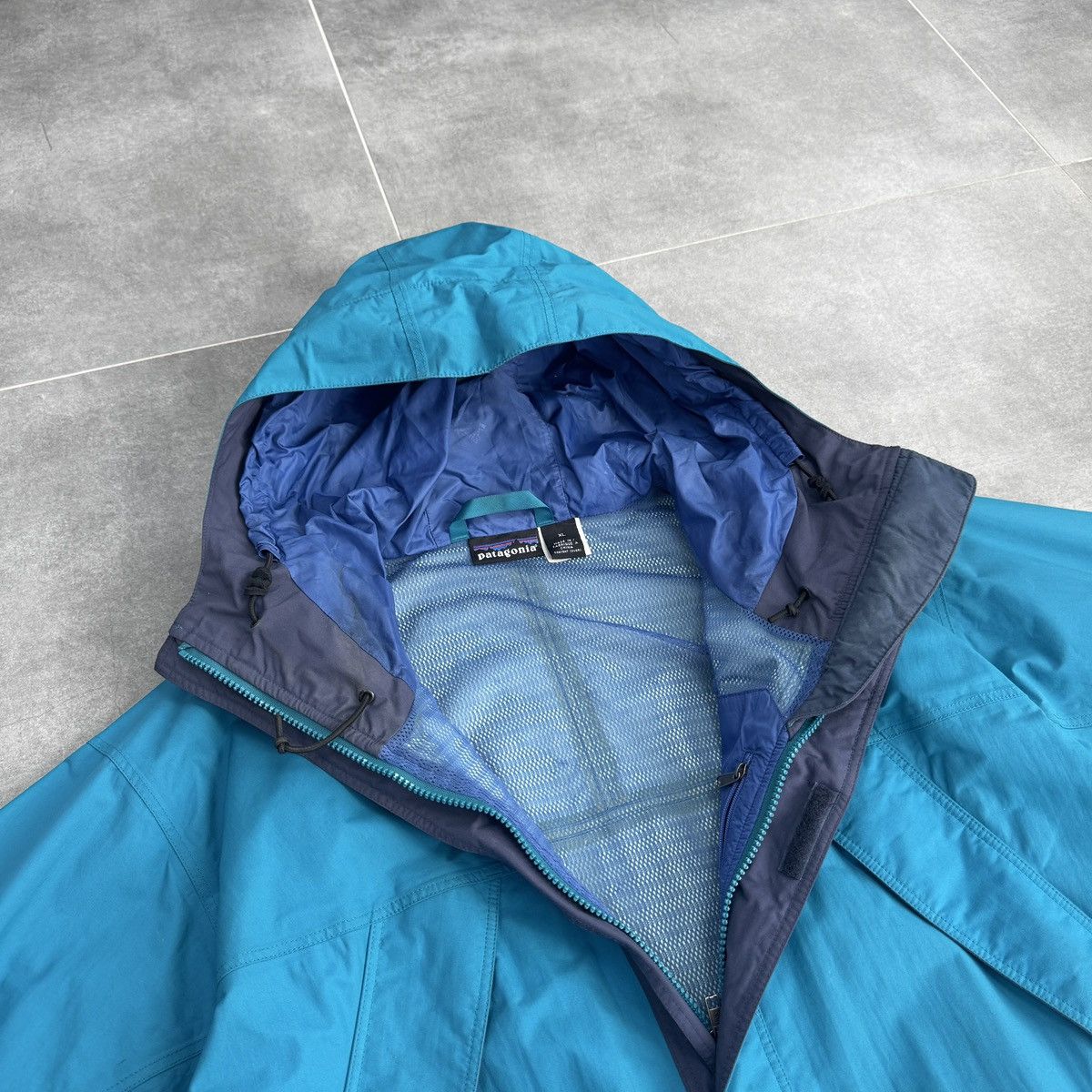 Patagonia Vintage Patagonia Nylon Storm Coat Jacket 90s Blue Size XL Size US XL / EU 56 / 4 - 7 Thumbnail