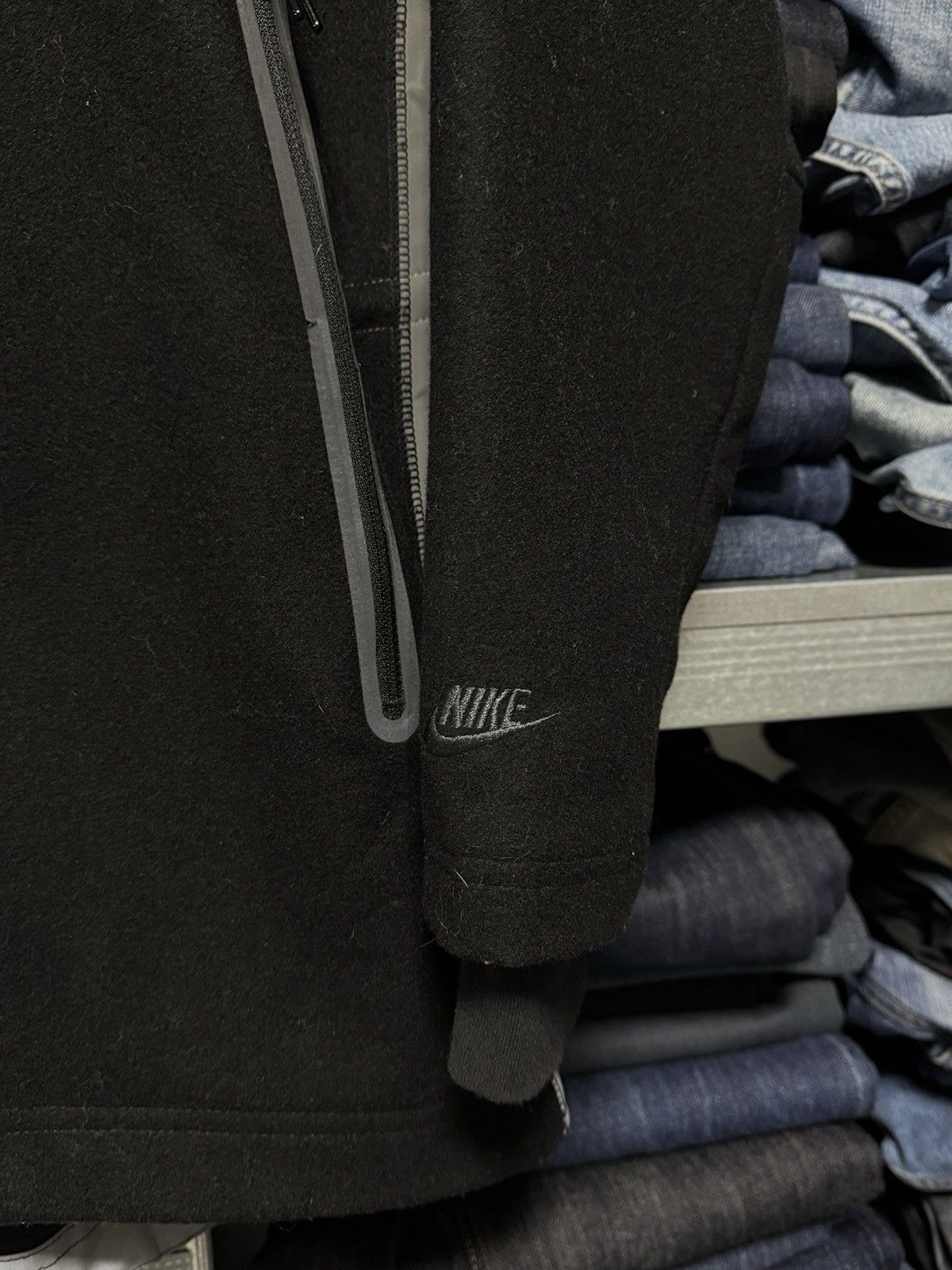 Nike Nike Wool Windrunner Reflective Women’s Black Jacket Coat Size M / US 6-8 / IT 42-44 - 5 Thumbnail