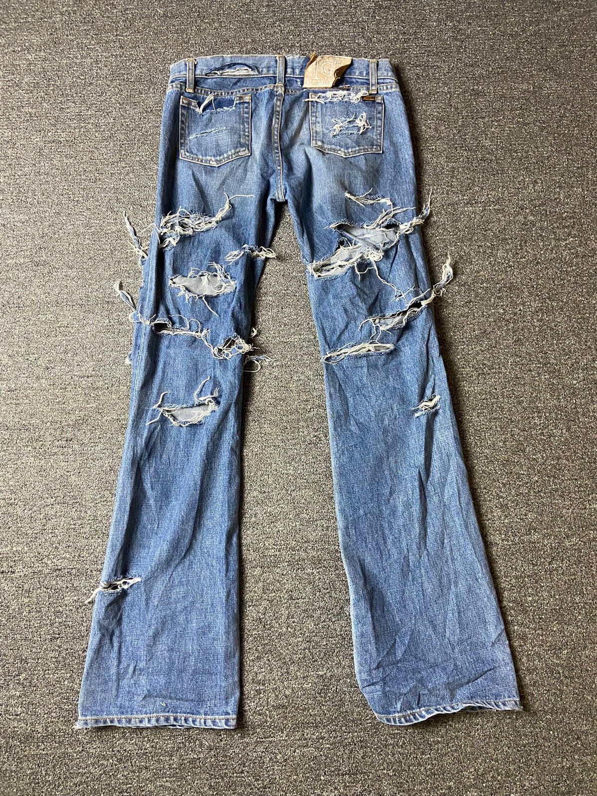 Japanese Brand × Vintage Material Girl Destroyed Distressed Denim Ripped Jeans (123) Size 30" / US 8 / IT 44 - 2 Thumbnail