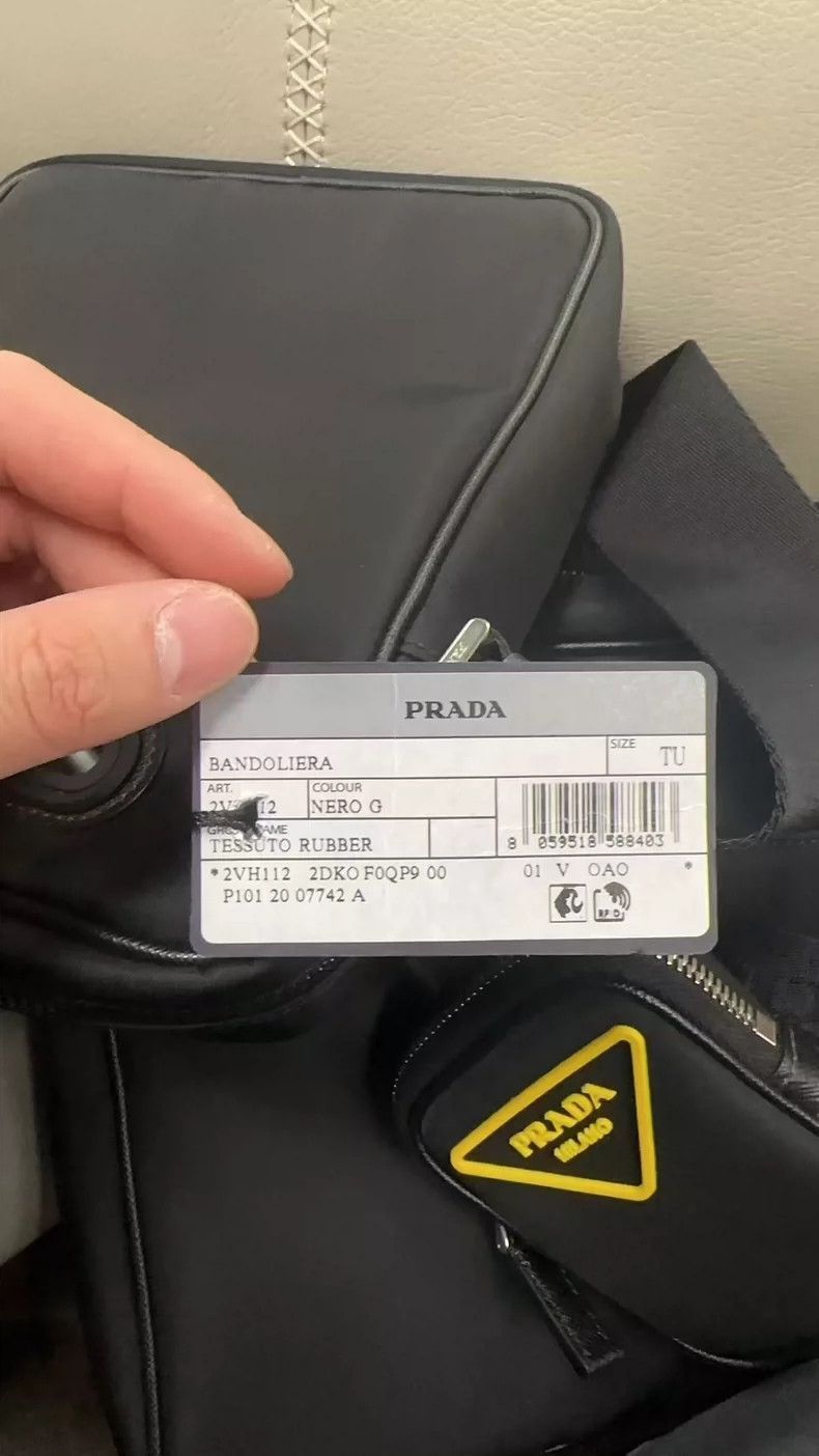 Prada Prada Yellow Triangle Recycled Nylon Camera Bag -2505 Size ONE SIZE - 3 Thumbnail
