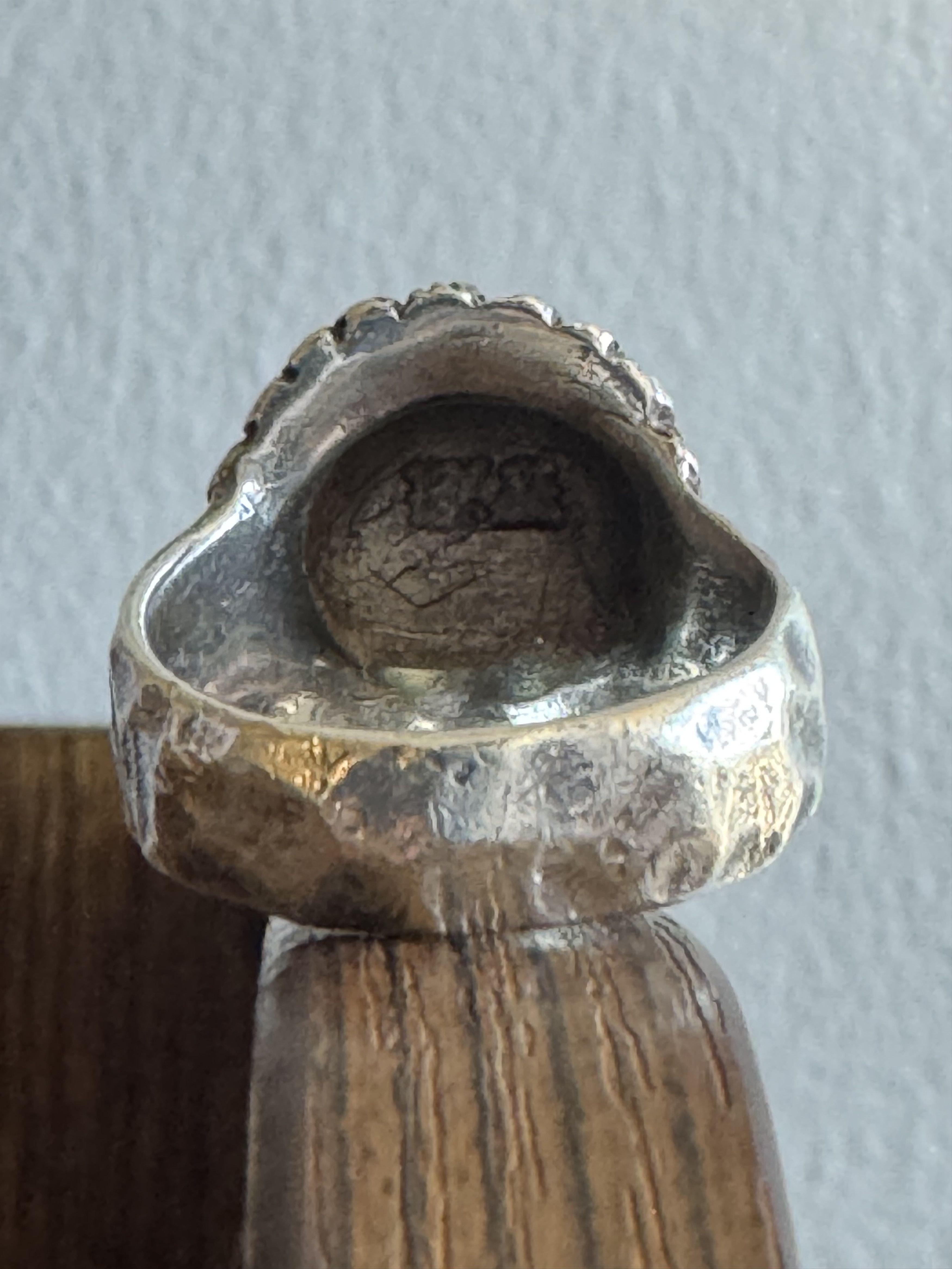 Other 13 Lucky Monkey Silver .925 Native American Skull Ring Size ONE SIZE - 4 Thumbnail