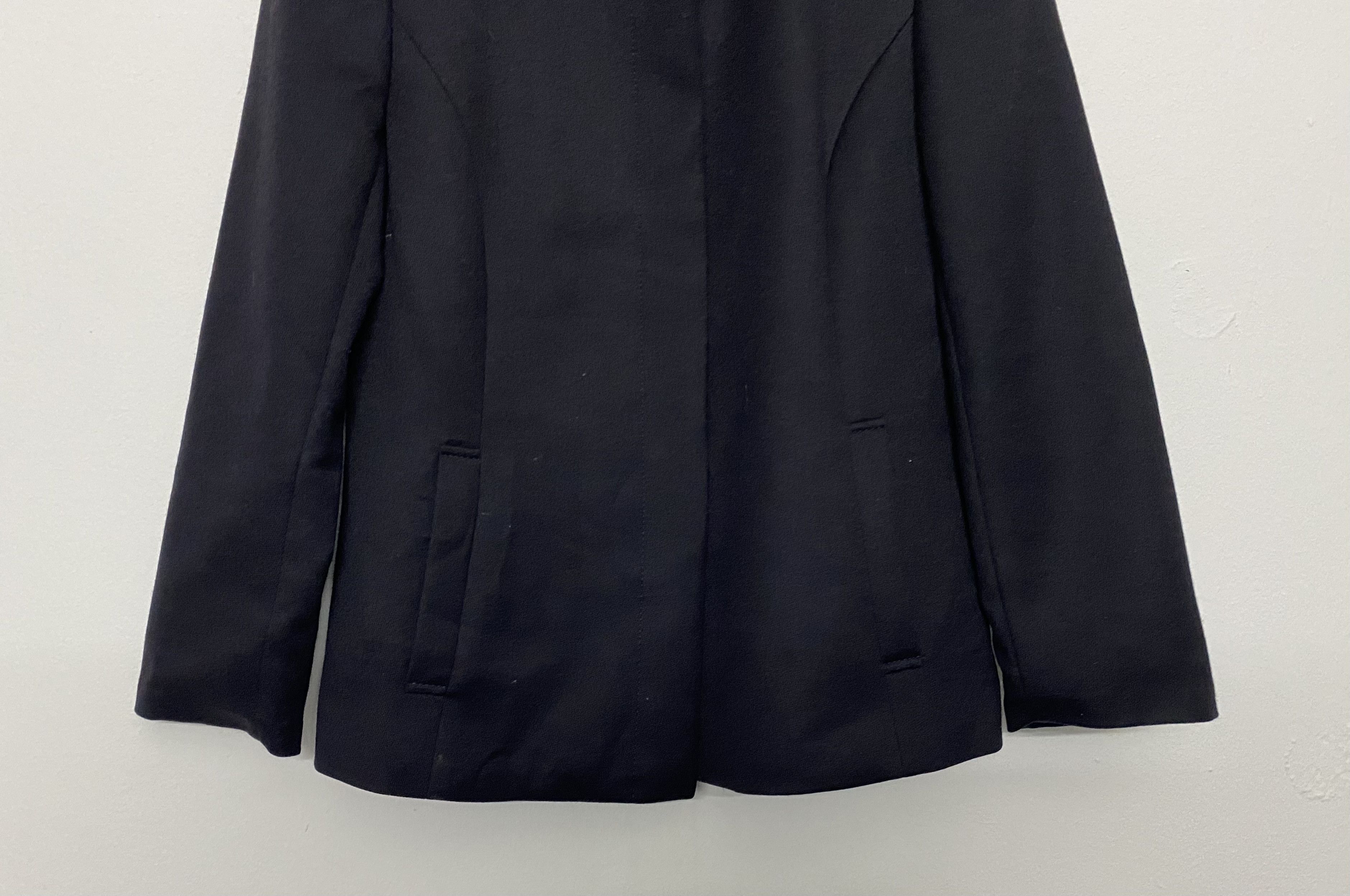 DAKS DAKS London Made In Japan Plain Black Jacket Size S / US 4 / IT 40 - 4 Thumbnail