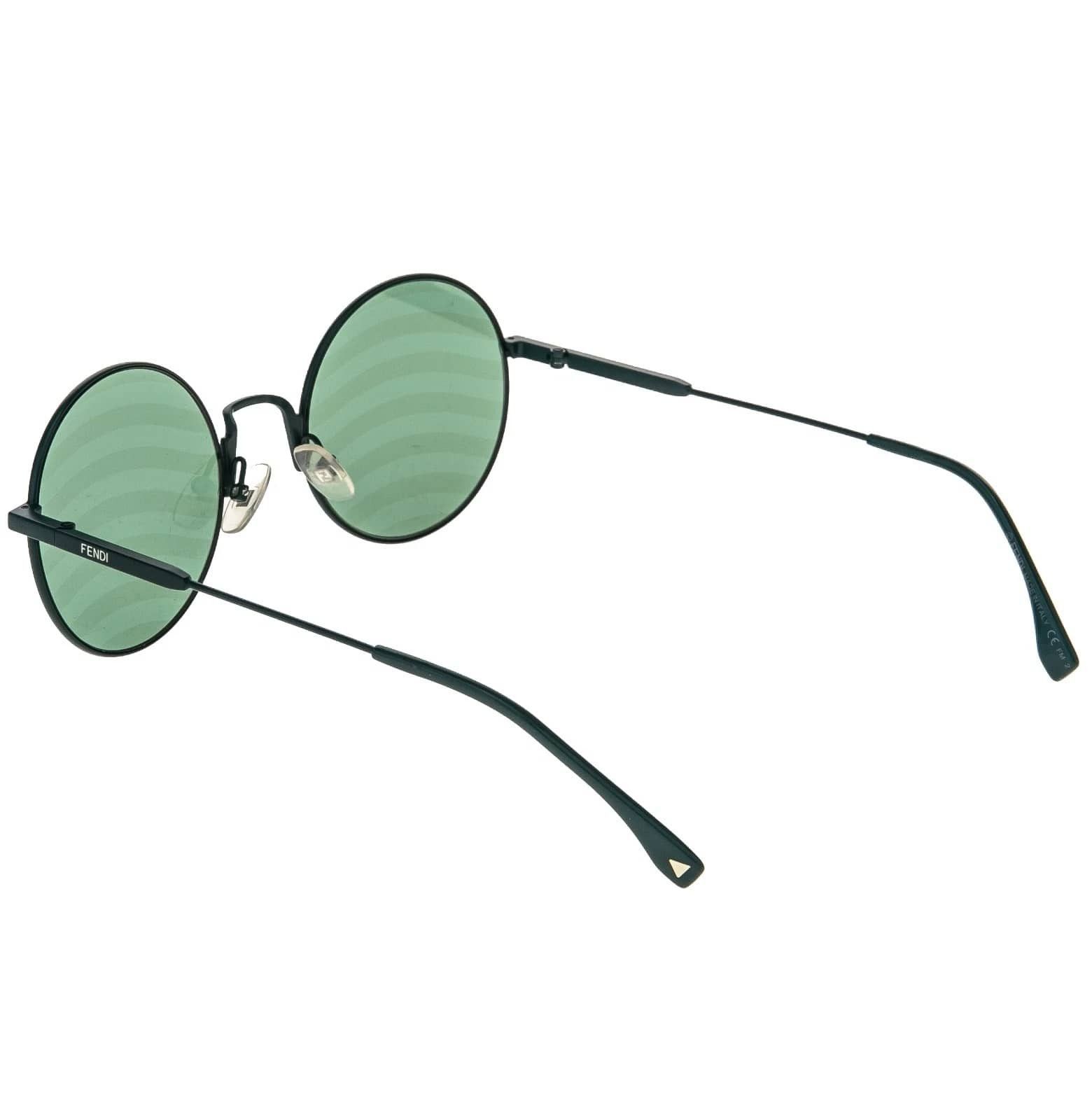 Fendi FENDI FF0248S 0248 Waves Green Mirrored Metal Sunglasses Size ONE SIZE - 8 Thumbnail
