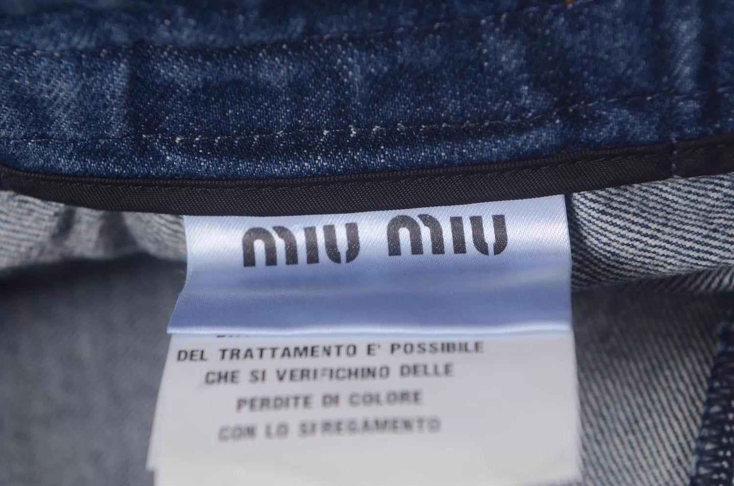 Miu Miu MIU MIU denim A-line skirt Size 26" / US 2 / IT 38 - 6 Thumbnail
