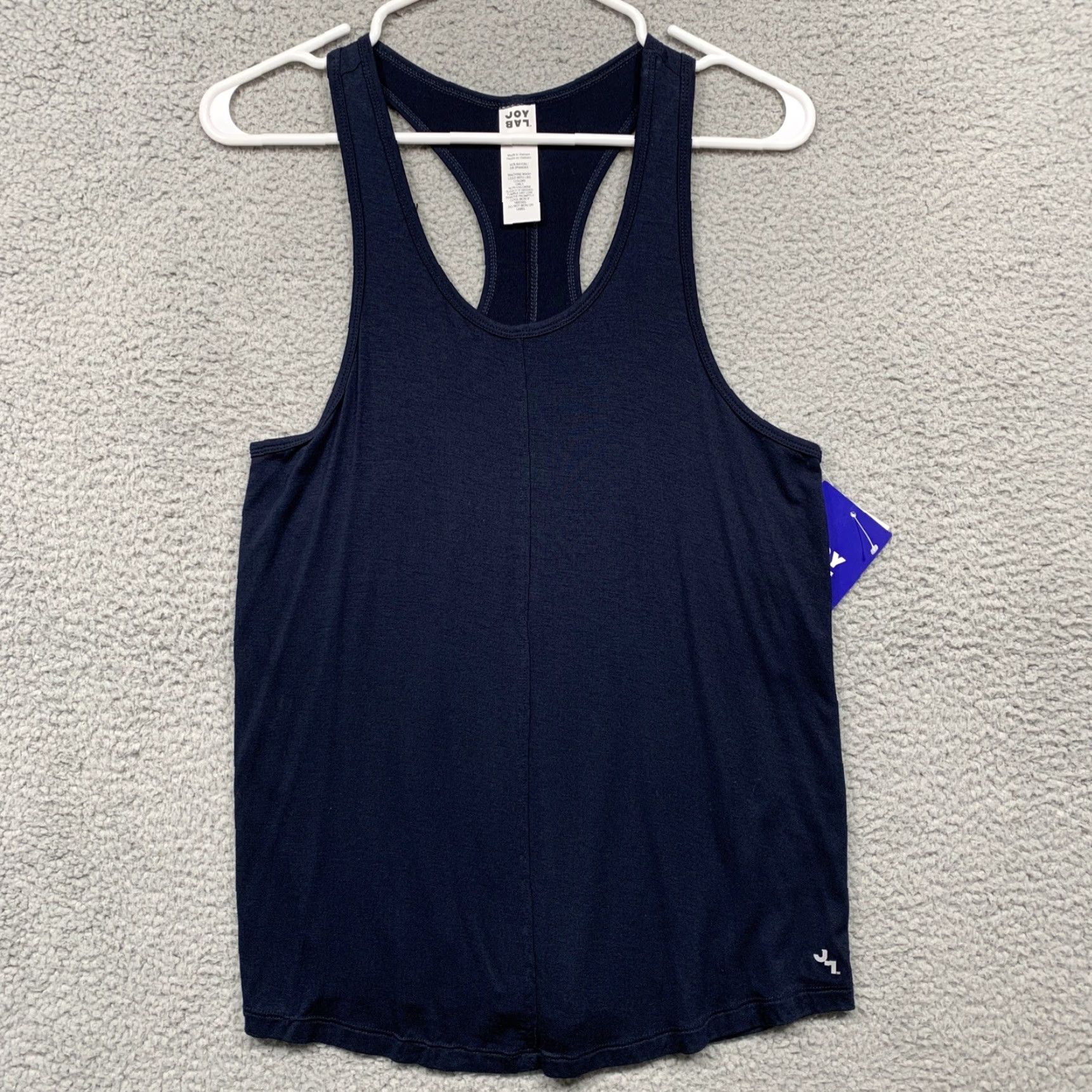 Vintage Joy Lab Athletic Racerback Tank Top Womens XS Scoop Neck Dark Blue NWT Logo Size XS / US 0-2 / IT 36-38 - 2 Thumbnail