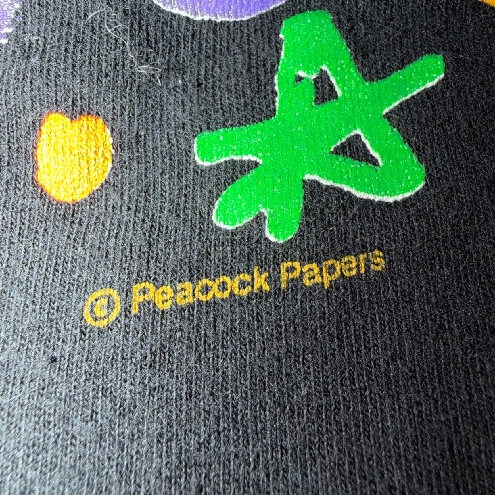Fruit Of The Loom VTG 90s Witch and Famous Halloween T Shirt XL Peacock Papers Boston USA Made Size US XL / EU 56 / 4 - 3 Thumbnail