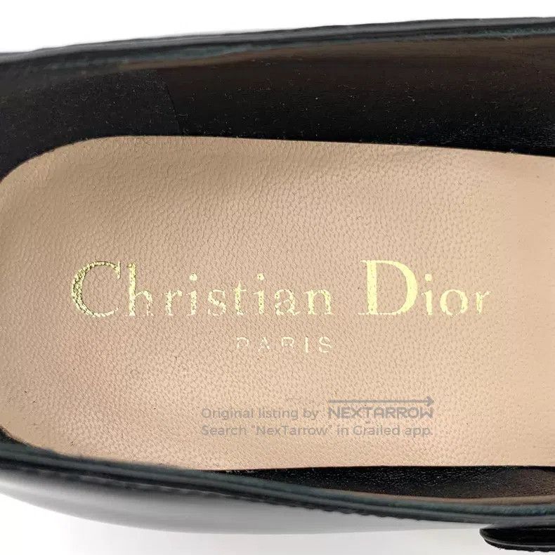Dior Dior Black leather round toe buckle thick heel Mary Jane s Size US 5 / IT 35 - 8 Thumbnail