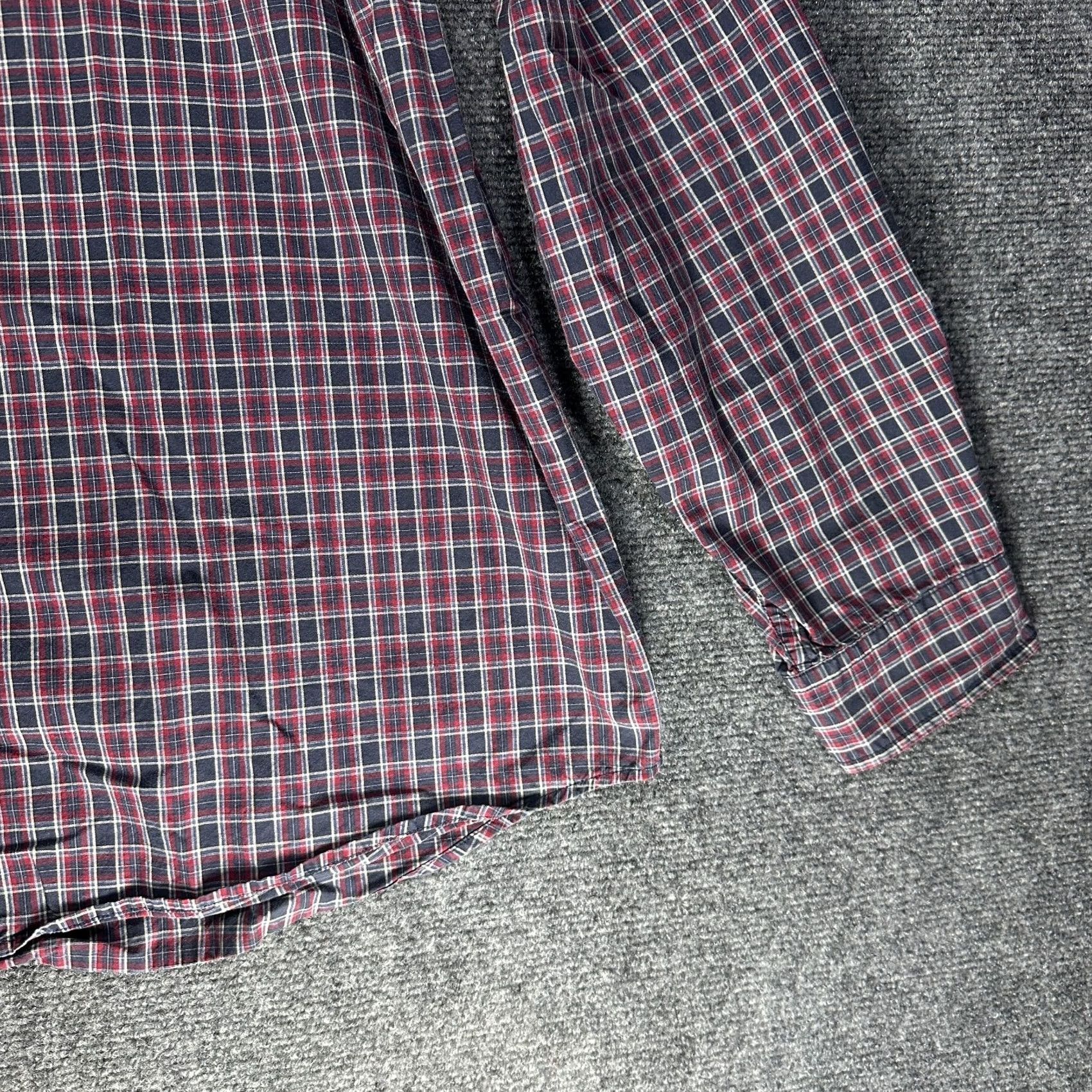 Eddie Bauer Eddie Bauer Shirt Mens XL Button-Down Blue Red Plaid Cotton Pocket Shirt XL Mens Button-Down Plaid Cotton Pocket Size US XL / EU 56 / 4 - 2 Thumbnail