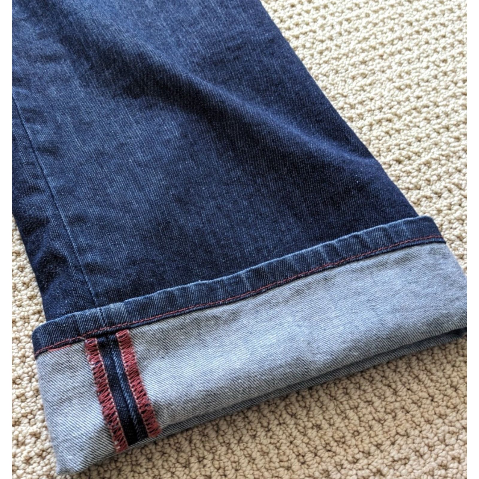 Tommy Bahama VINTAGE Tommy Bahama Jeans Mens 38x34 Dark Wash Blue Denim Straight Leg SELVEDGE 7966 Size US 38 / EU 54 - 5 Thumbnail