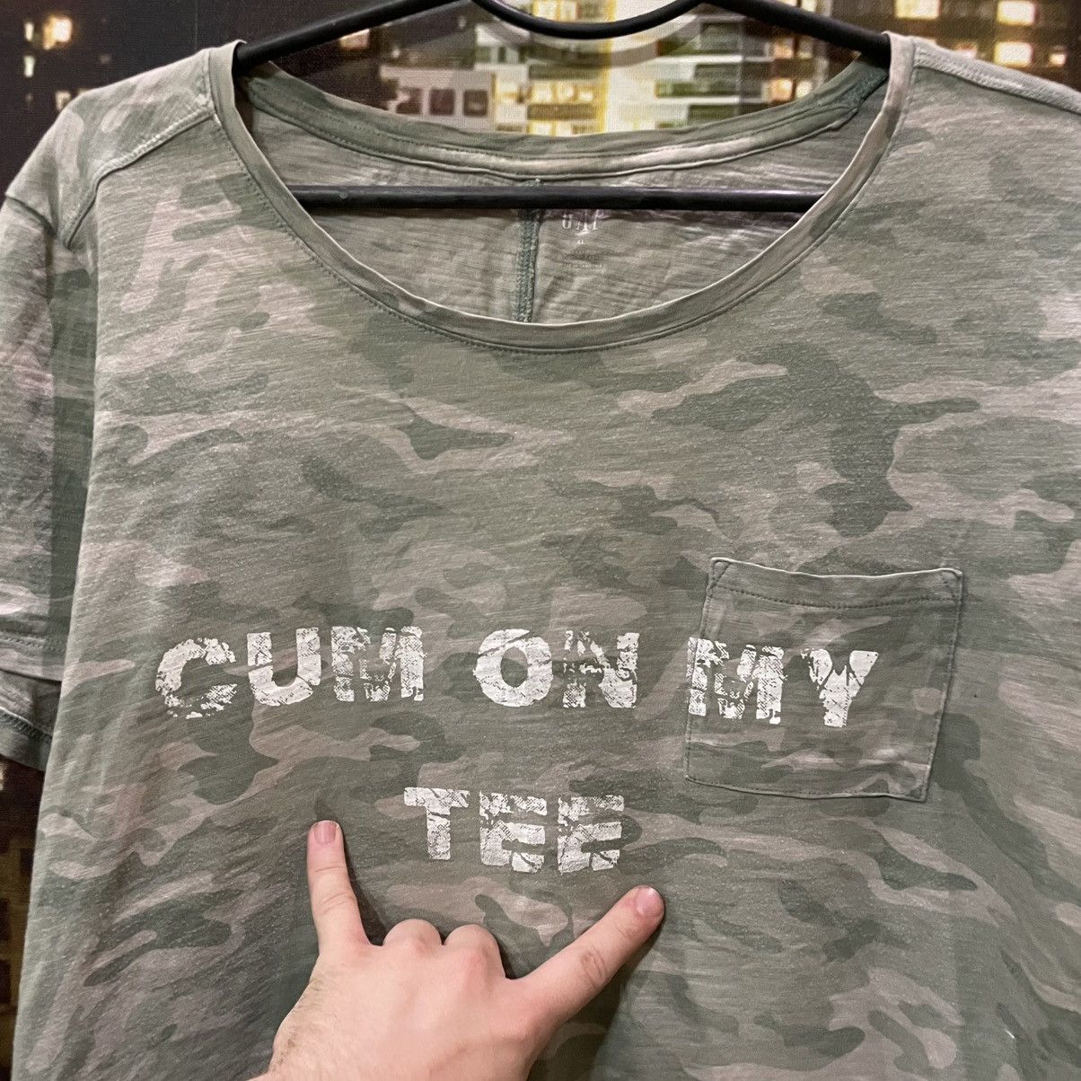 Band Tees VINTAGE 90S CUM ON MY TEE FUNNY BAND ROCK PORN STAR TEE Y2K Size XL / US 12-14 / IT 48-50 - 3 Thumbnail