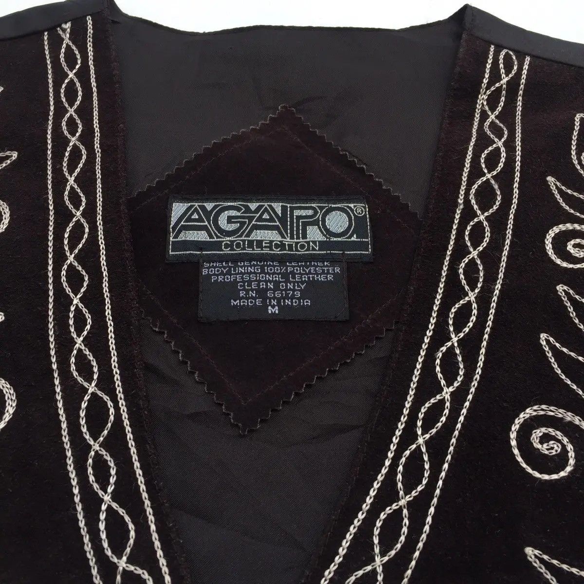 Hysteric Glamour × Japanese Brand Vintage Vest Leather Agapo Collection Made in India Size US M / EU 48-50 / 2 - 6 Thumbnail