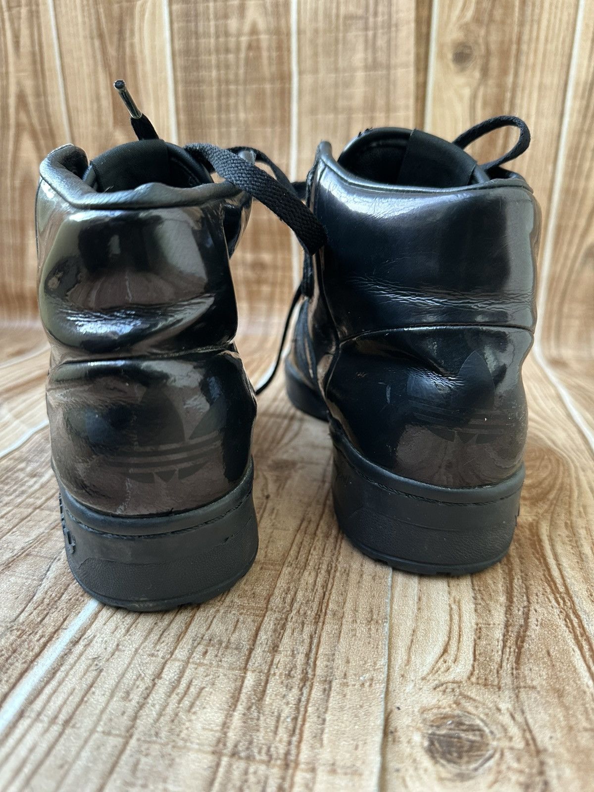 Adidas × Jeremy Scott Ss13 Adidas Jeremy Scott JS Wings 2.0 Patent Black Size US 6.5 / EU 39-40 - 15 Thumbnail
