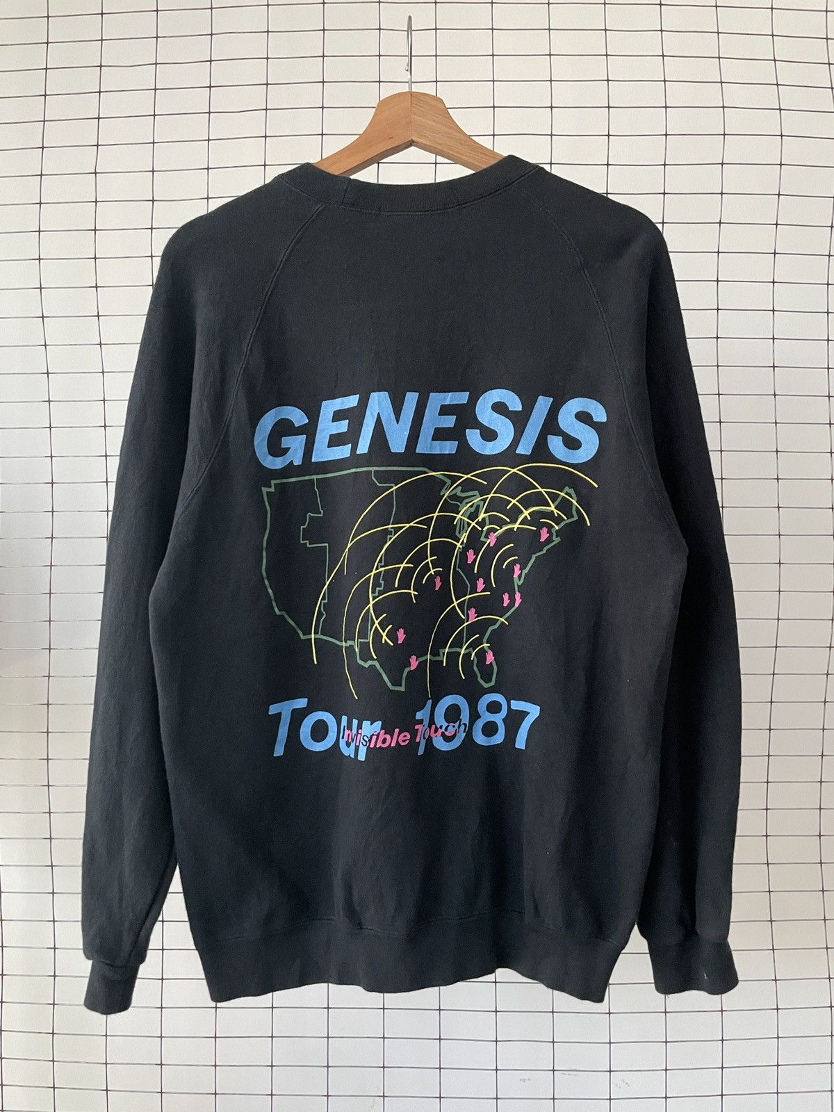 Band Tees × Vintage Vintage Genesis Sweatshirt Size US L / EU 52-54 / 3 - 3 Thumbnail
