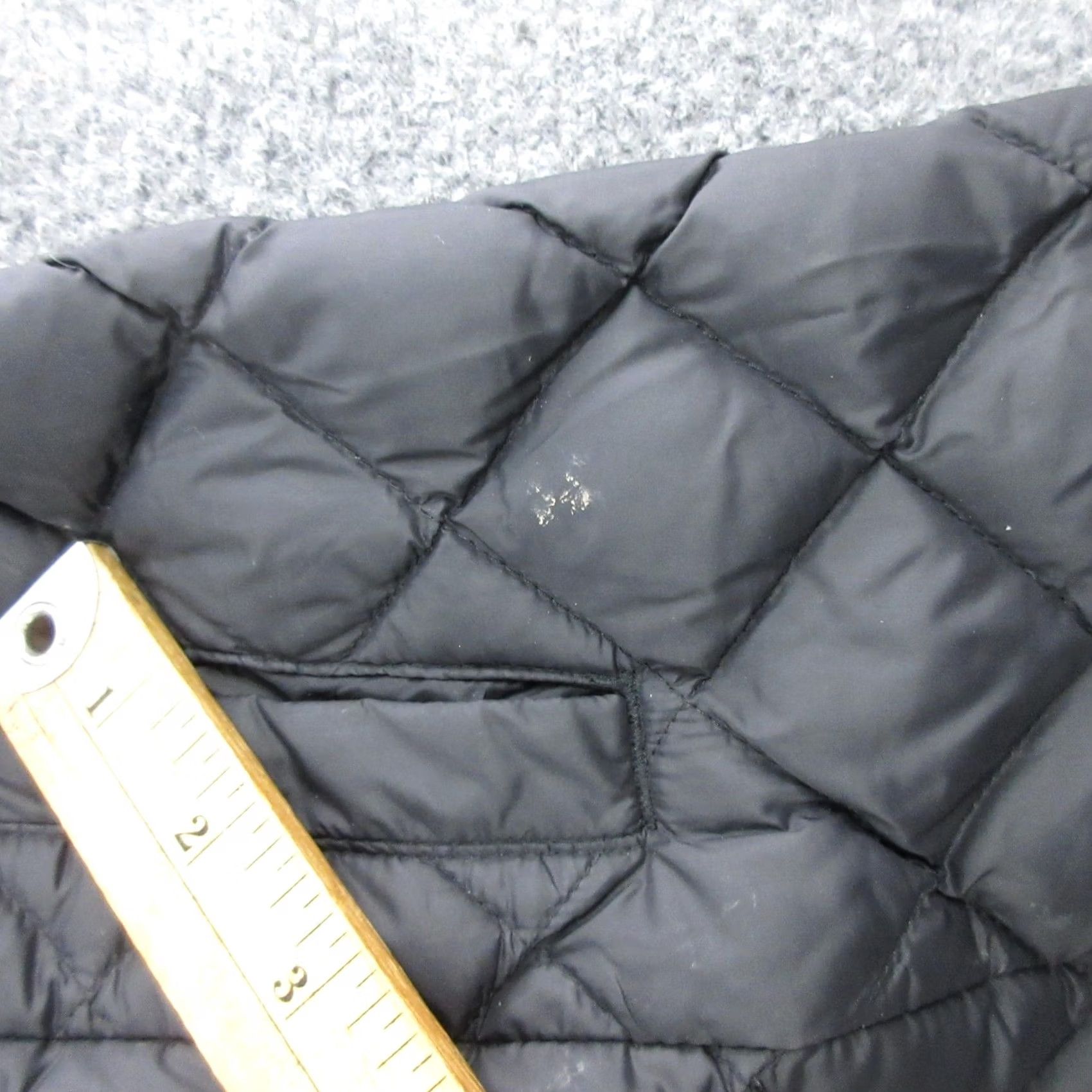 J. Jill J. Jill Coat Womens Medium Black Quilted Down Snap Front Pockets Mid Length Size M / US 6-8 / IT 42-44 - 4 Thumbnail