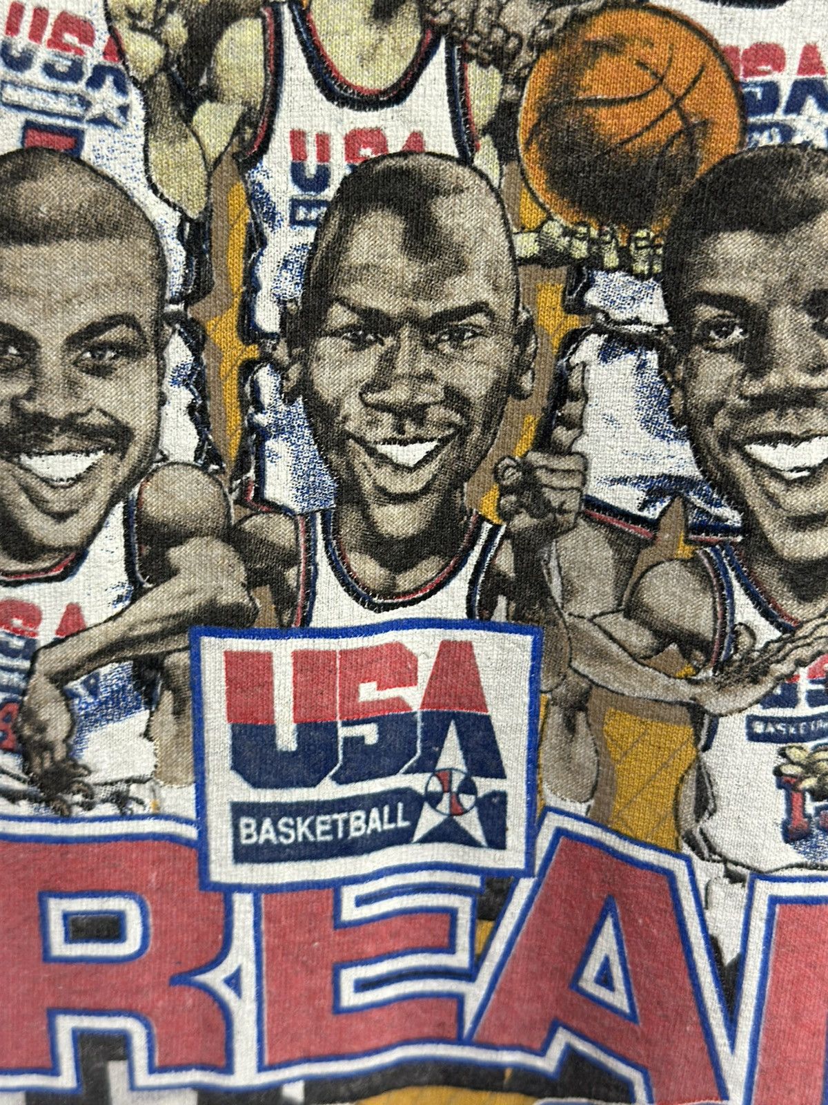 NBA Thrashed Dream Team Nba Faded Tee Size US S / EU 44-46 / 1 - 12 Thumbnail