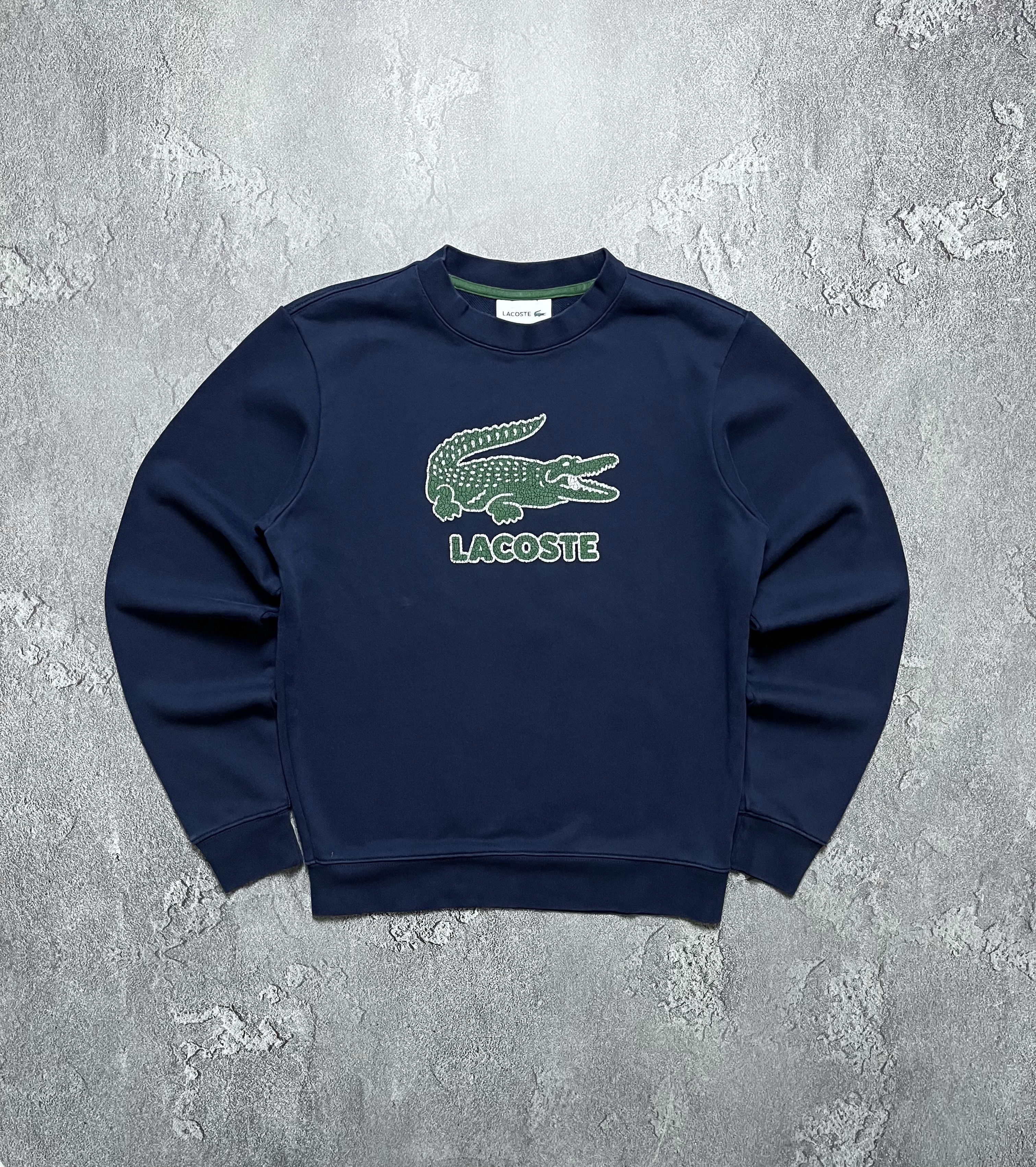 Lacoste Vintage Sweatshirt Lacoste Big Logo Mens S Size US S / EU 44-46 / 1 - 1 Thumbnail