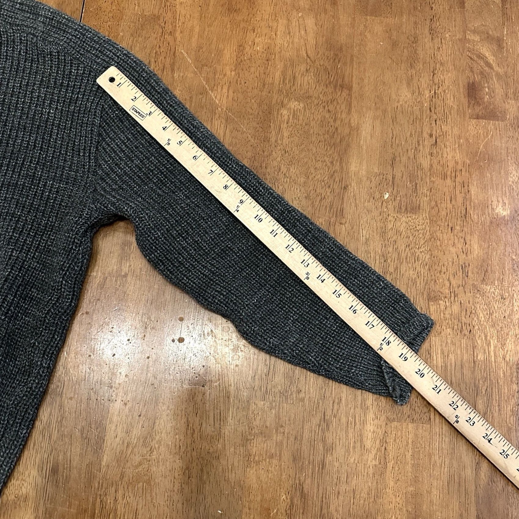 Vintage Brigade Quartermasters Men's Wool Sweater Green Boxy Large Pullover Crew Neck Long Sleeve Winter Classic Knit Breathing Size US L / EU 52-54 / 3 - 6 Thumbnail