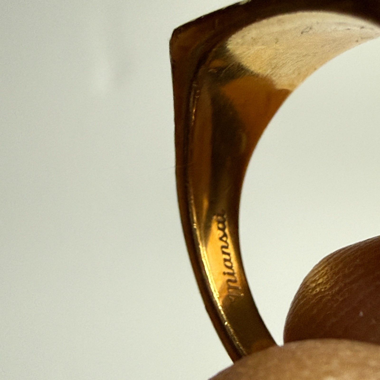 Miansai MIANSAI Gold Vermeil Signet Ring - Men's Size 9 Size ONE SIZE - 4 Thumbnail