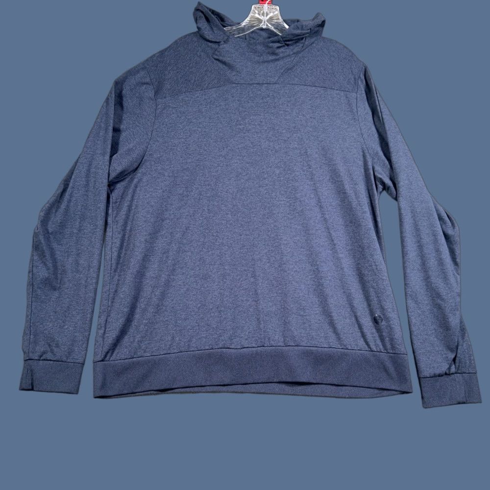 Vintage L.L. Bean Hooded Pullover Shirt XL Men Blue High Neck Sweatshirt Regular Size US XL / EU 56 / 4 - 1 Thumbnail