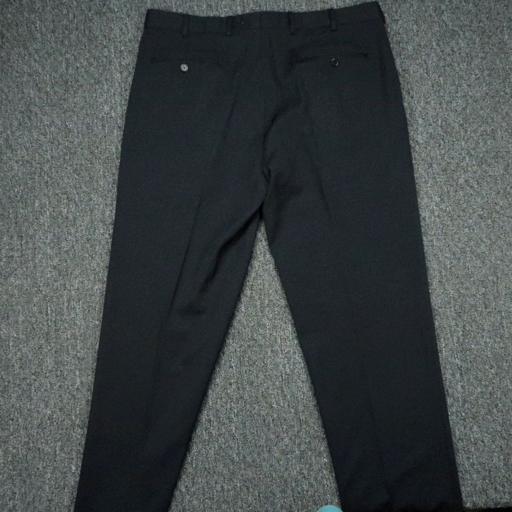 Brooks Brothers Brooks Brothers Mens Pants Black Wool Madison Fit Double Pleat Cuffed 38x32 Size US 38 / EU 54 - 5 Thumbnail