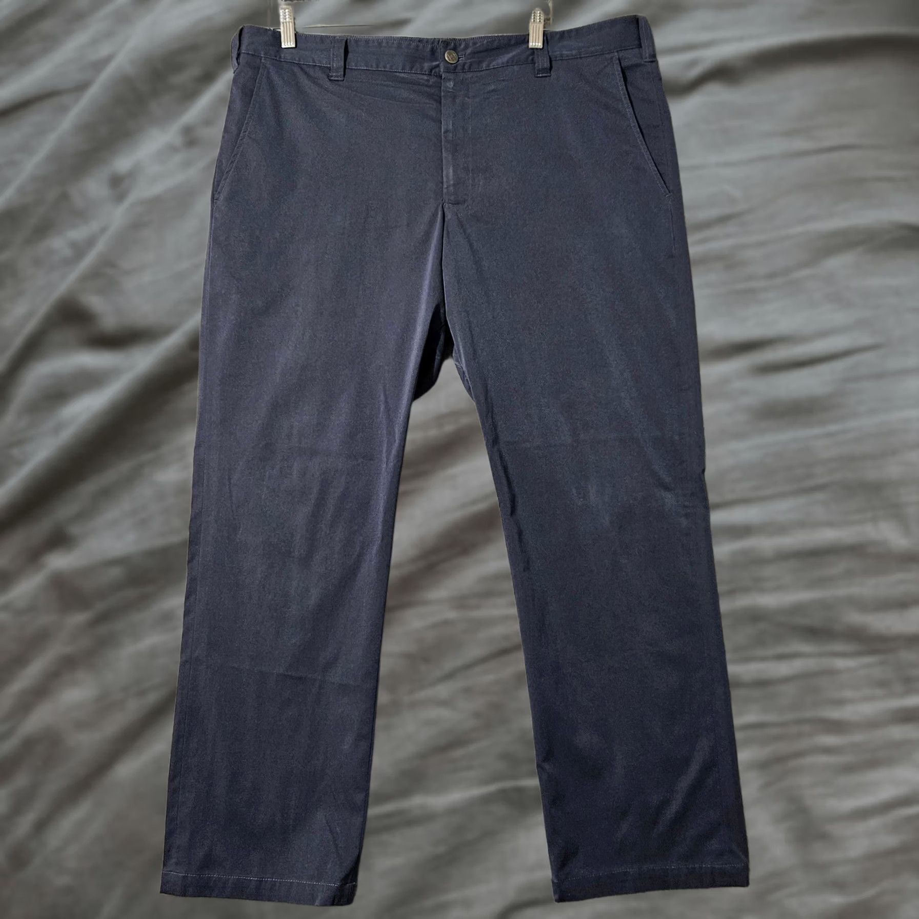 Vintage Bluffworks Chino Pants Mens 40x30 Blue Regular Fit Workwear Made in USA Size US 40 / EU 56 - 1 Thumbnail