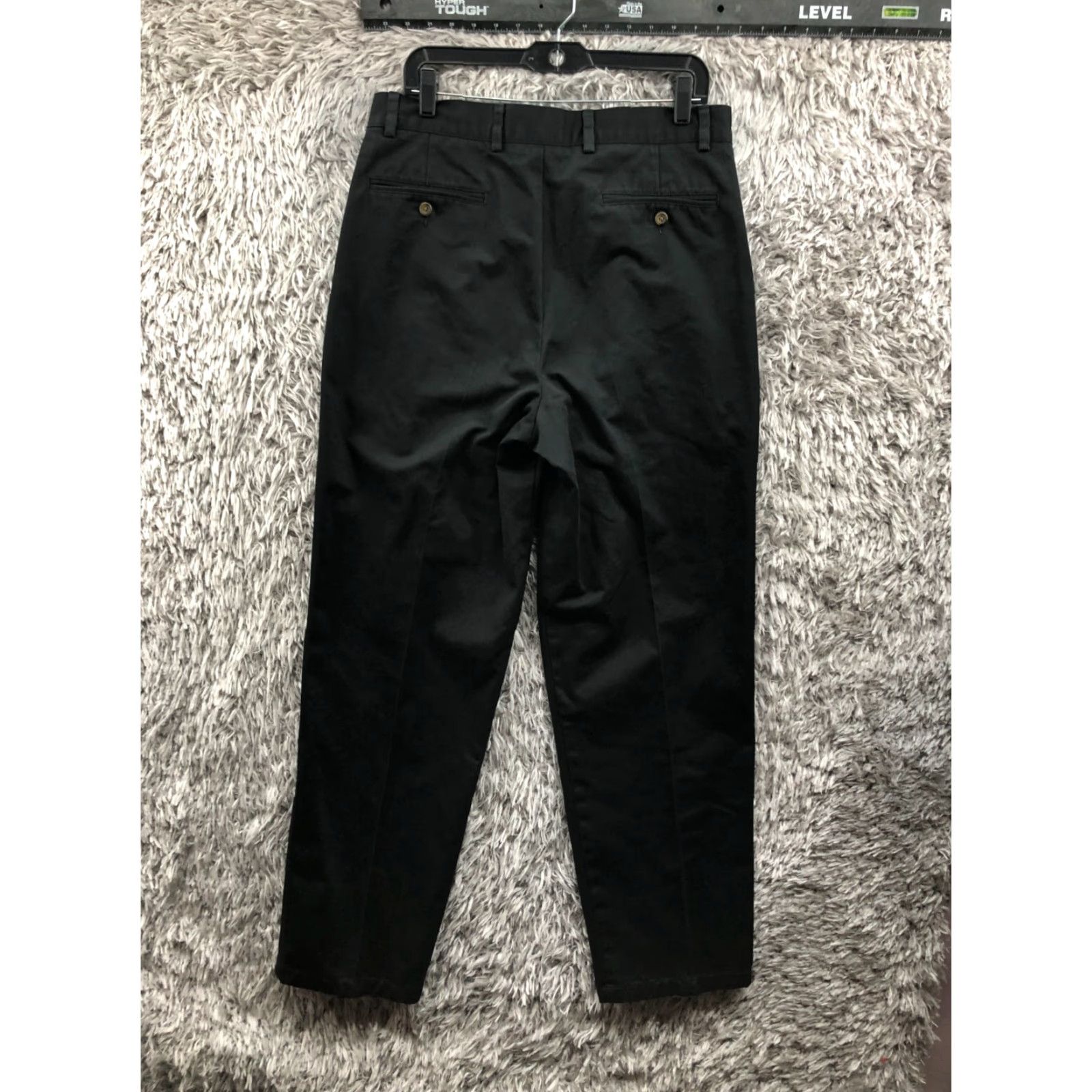 Dockers Nordstrom Chino Pants 35x33 Pleated Black Casual Mens Size US 35 - 5 Thumbnail