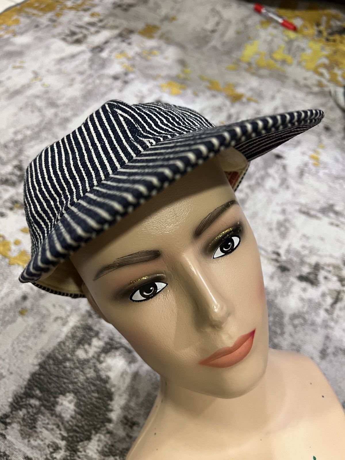 Samurai Jeans Samurai Hickory Stripe Hat 15th anniversary Size ONE SIZE - 1 Thumbnail