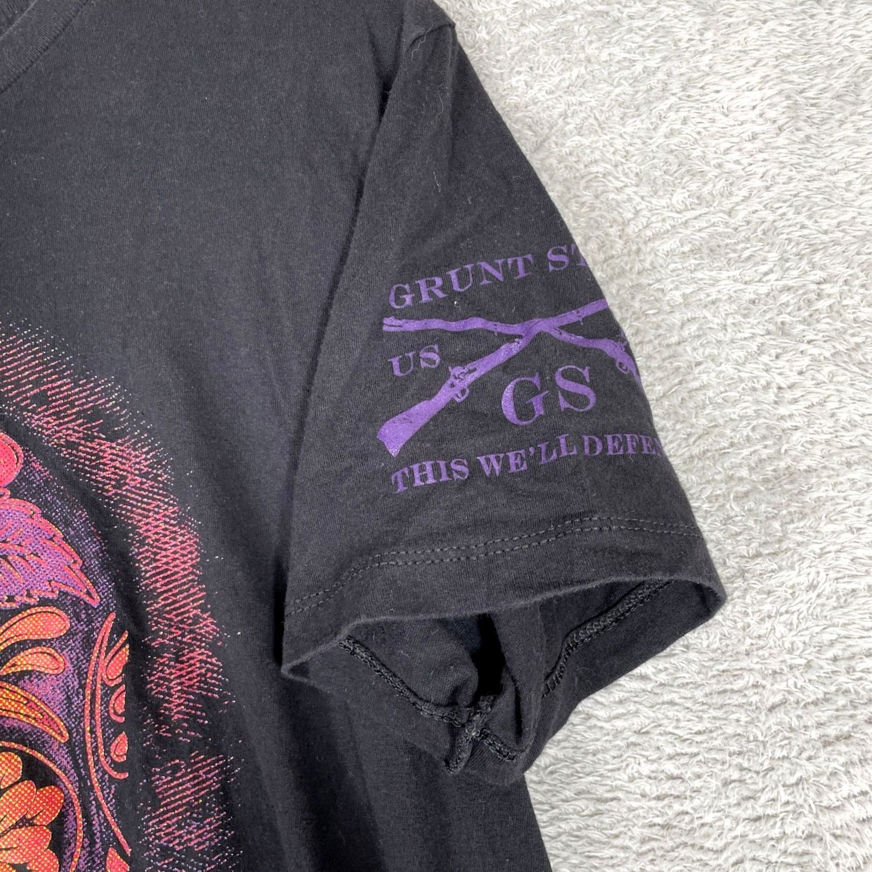 Sugar Grunt Style Shirt Mens M Black Sugar Skull Dia de los Muertos Graphic Tee Size US M / EU 48-50 / 2 - 2 Thumbnail