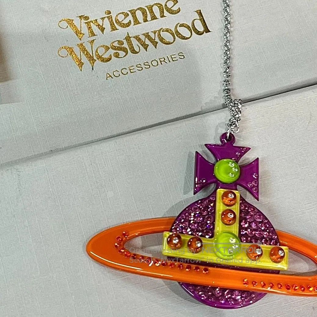 Vivienne Westwood Vivienne Westwood Vintage Acrylic Saturn Necklace. Size ONE SIZE - 4 Thumbnail