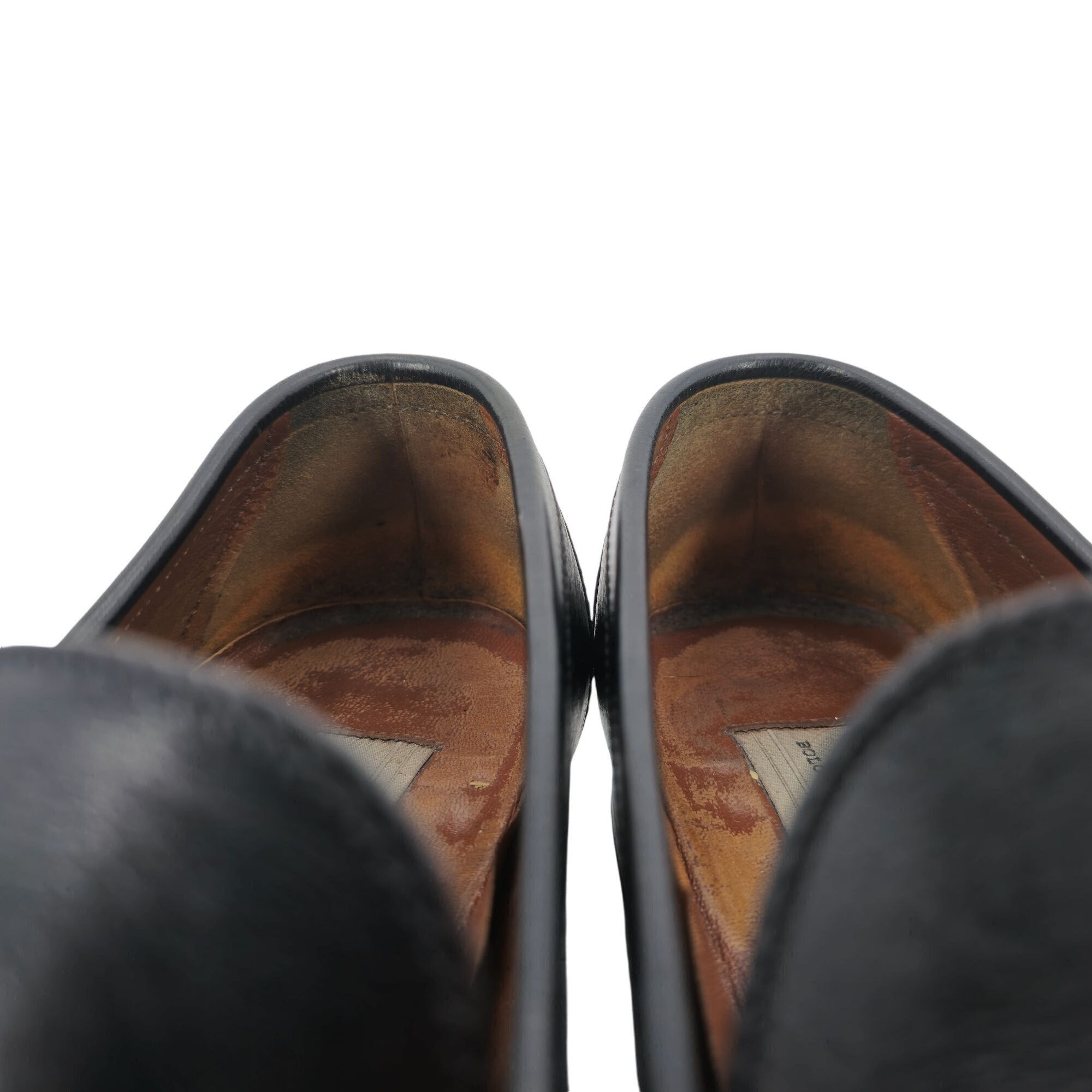 Testoni A. Testoni Mens Black Leather Bit Loafers Size 8.5 Italian Size US 8.5 / EU 41-42 - 12 Thumbnail