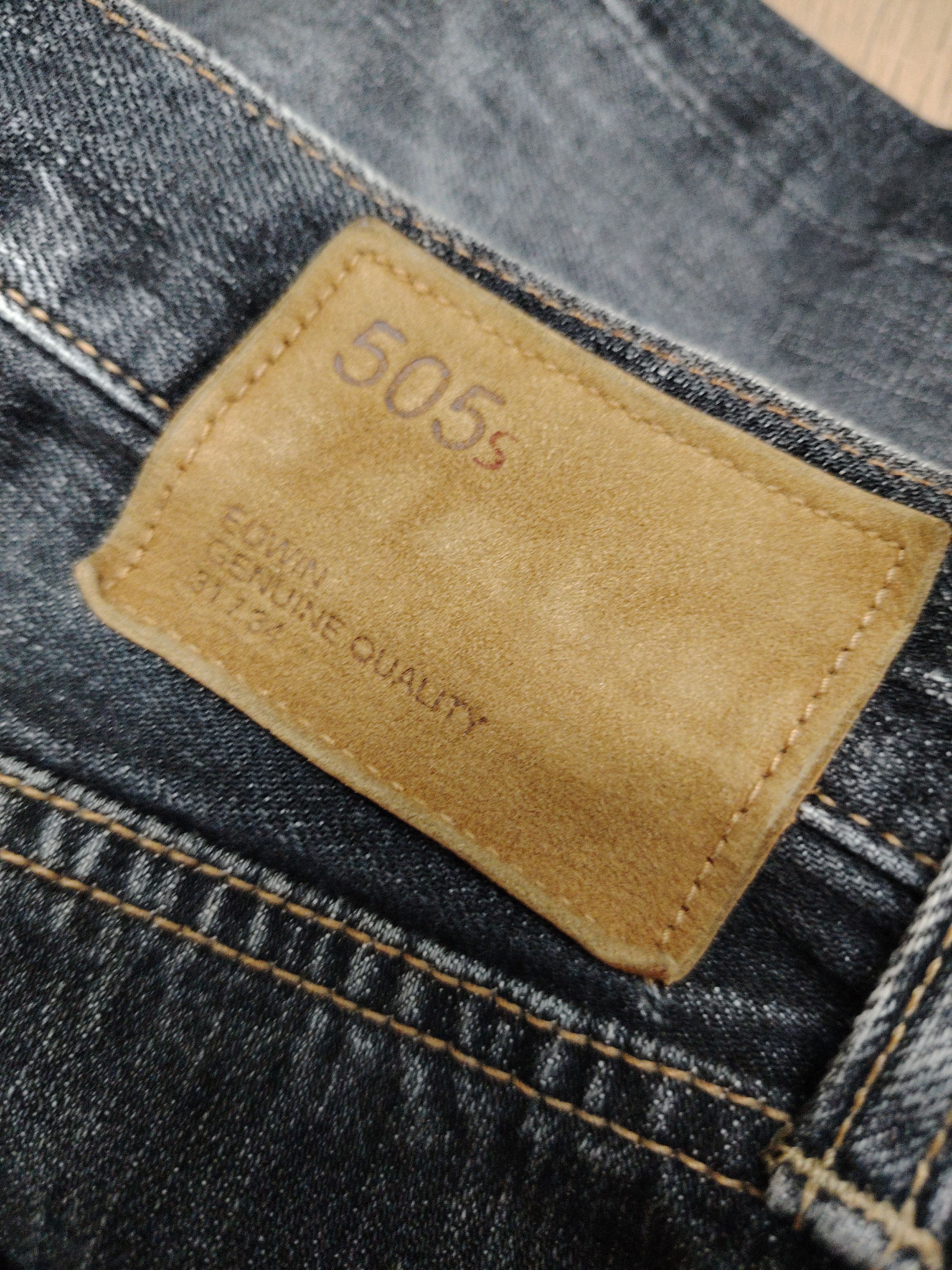 Edwin 💥BEST OFFER💥VINTAGE EDWIN 505 S SELVEGDE DISTRESSED DENIM Size US 31 - 15 Thumbnail