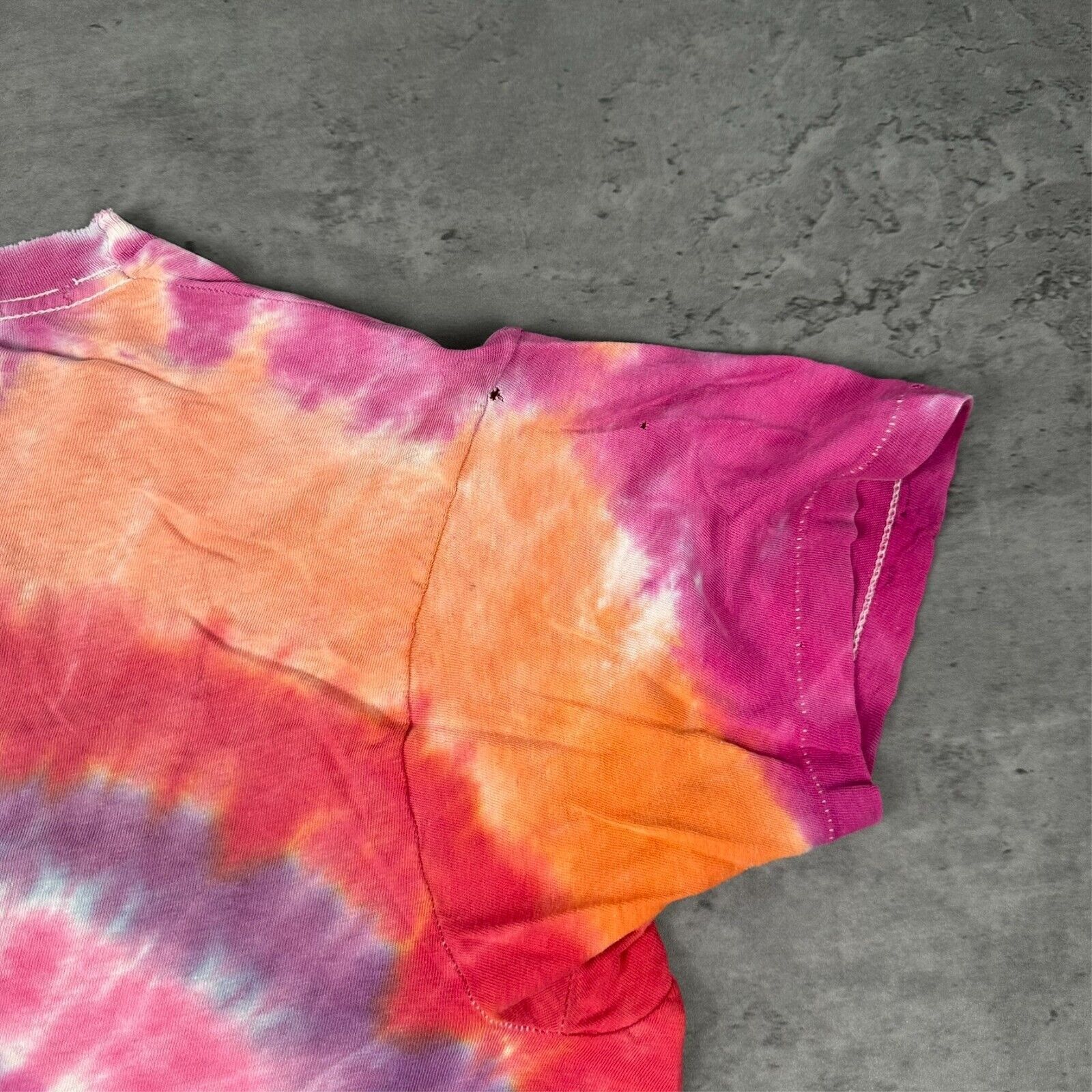 Vintage Vintage Screen Stars Pink Orange Tie Dye Swirl T Shirt Size US M / EU 48-50 / 2 - 7 Thumbnail
