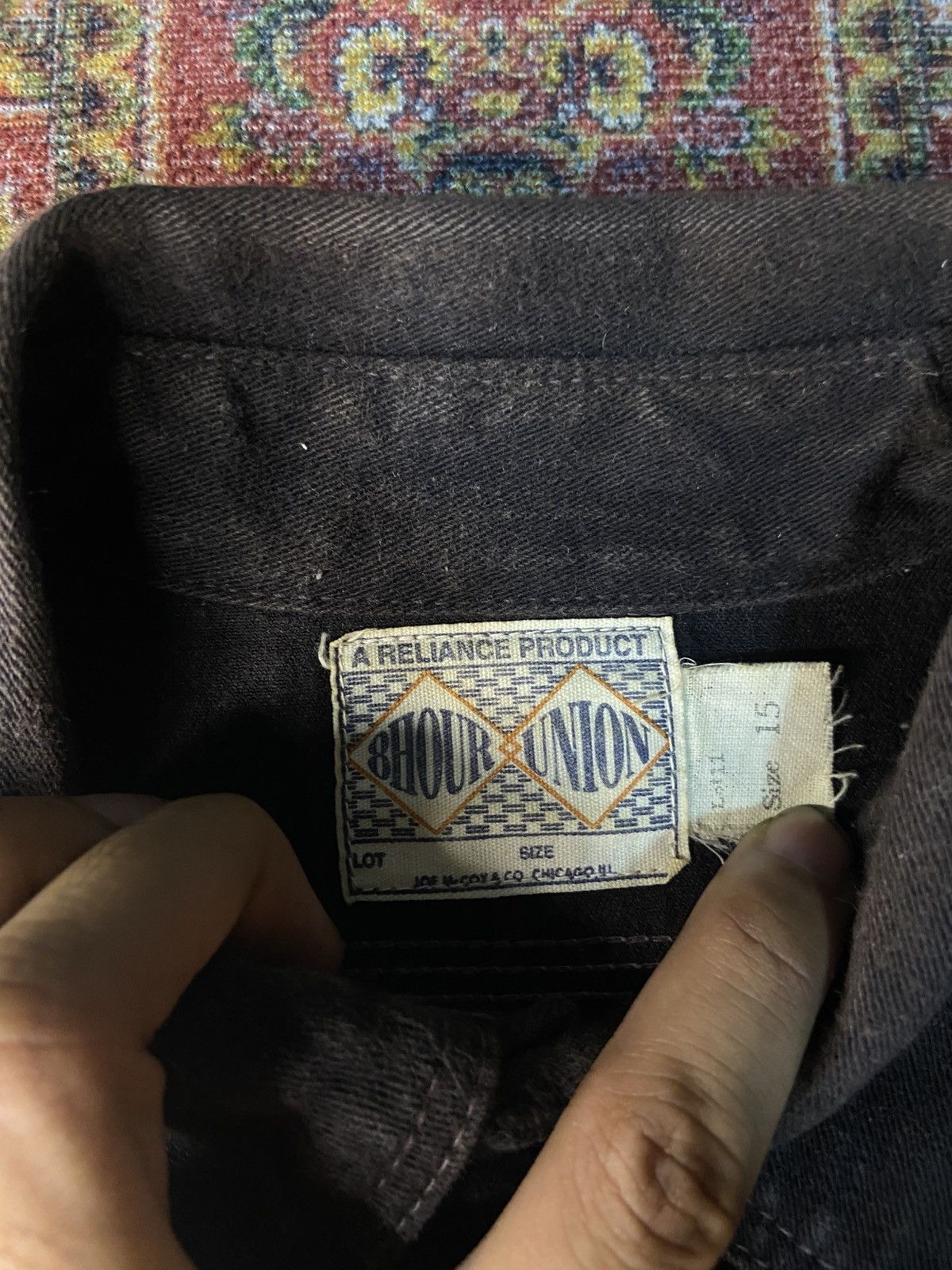 The Real McCoy's × Vintage Vintage Joe McCoy Selvedge 8Hour Union Shirt Size US L / EU 52-54 / 3 - 5 Thumbnail