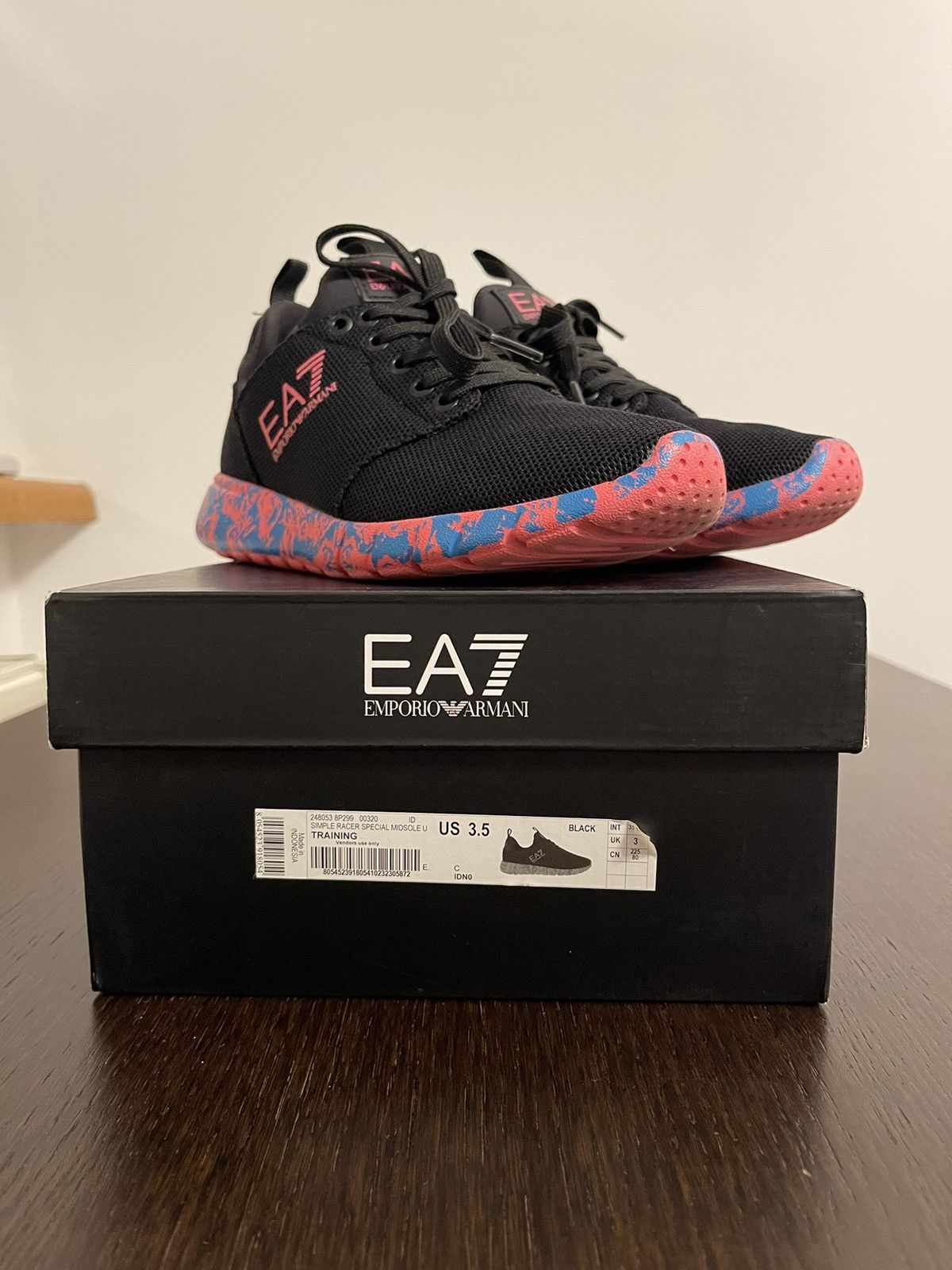 Emporio Armani EA7 black training sneakers Size US 5.5 / IT 35.5 - 10 Thumbnail