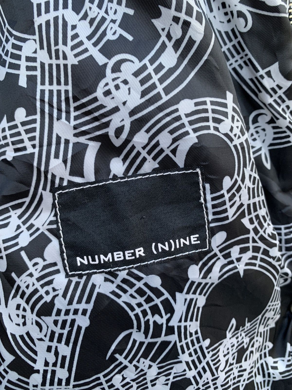 Japanese Brand 2017 A/W NUMBER (N)INE INSULATION ZIP UP BOMBER JACKET Size US M / EU 48-50 / 2 - 21 Thumbnail
