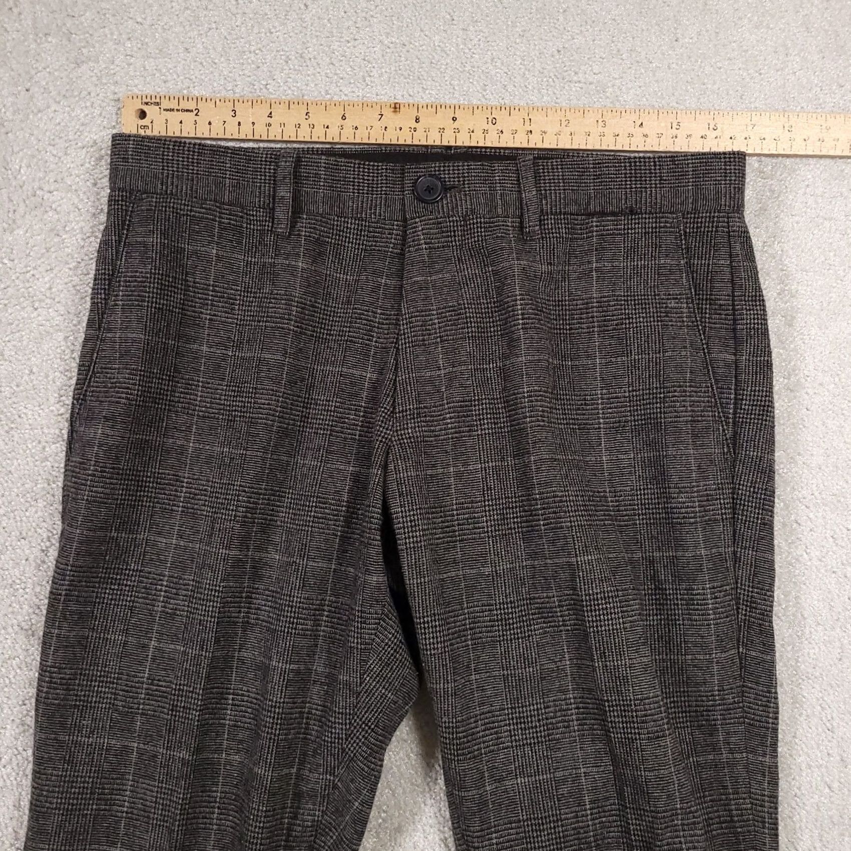 Vintage Penguin Munsingwear Plaid Wool Blend Dress Pants Mens 32 Gray Straight 33X31.5 Inseam 32 Size US 32 / EU 48 - 5 Thumbnail
