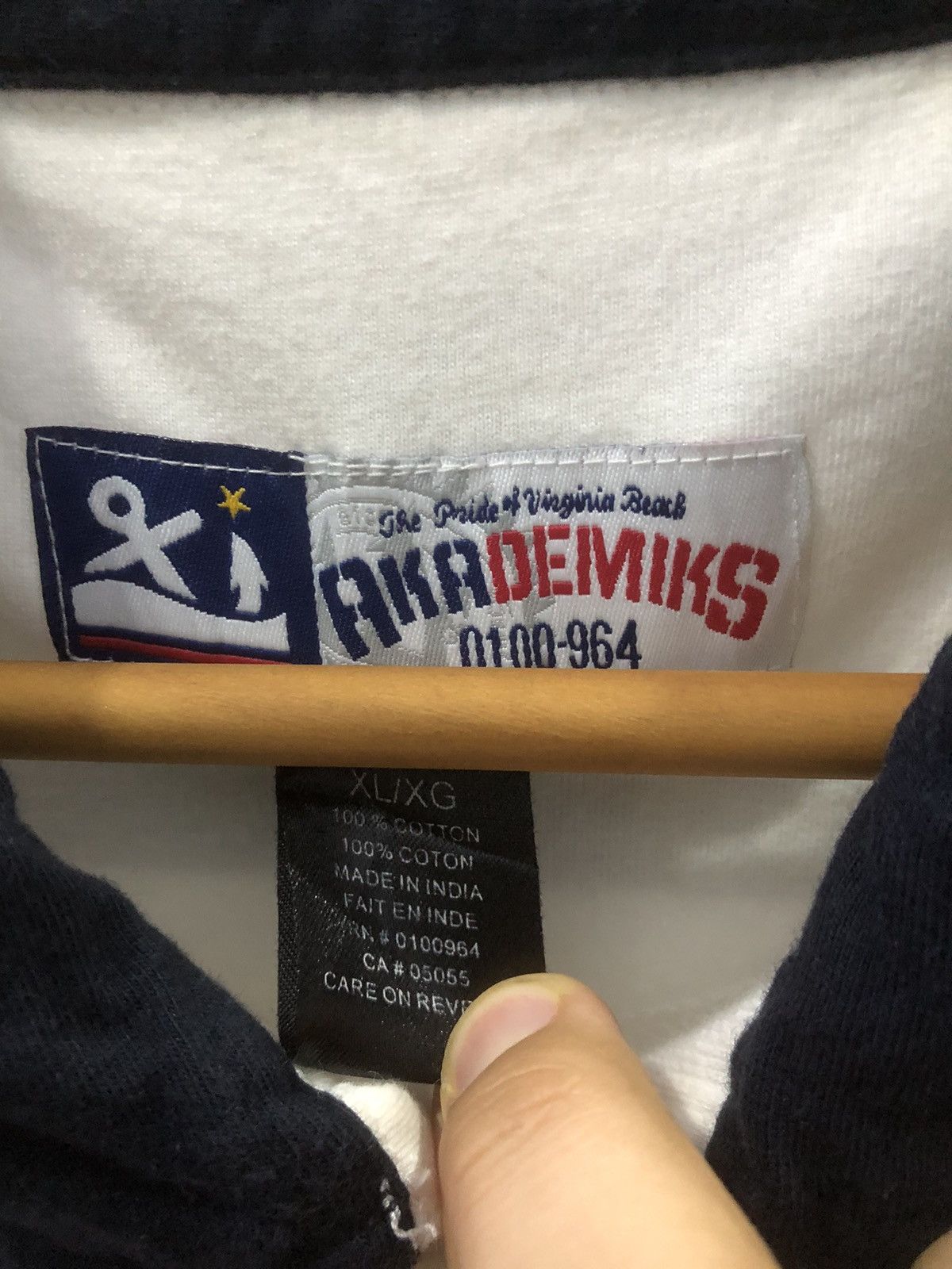 Akademiks Vintage Akademiks Naval Rugby Polo (USS 0100-964) Size US XL / EU 56 / 4 - 8 Thumbnail