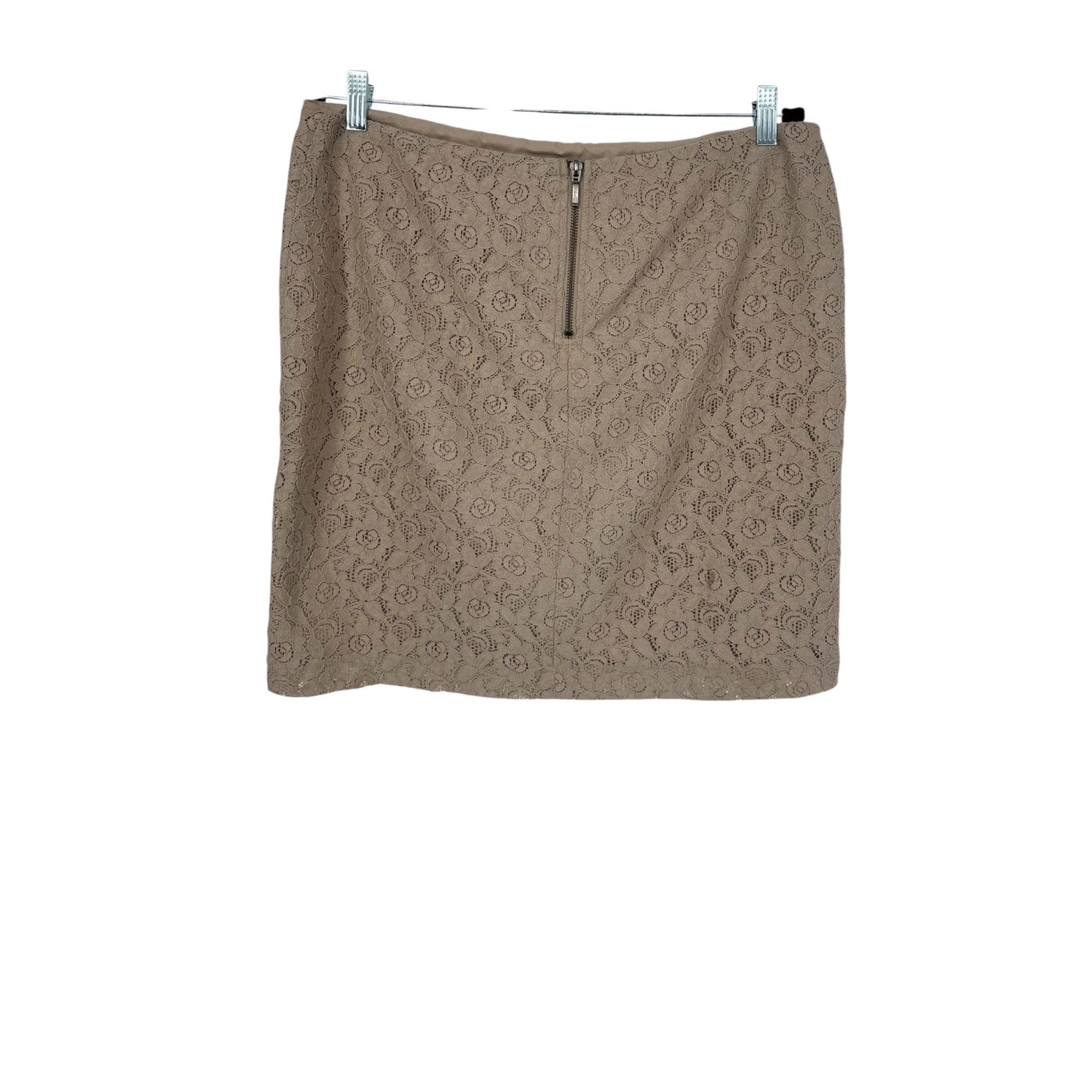 Other Leyla Skirt - Taupe Floral Lace - Size 12 Size 34" / US 12 / IT 48 - 3 Thumbnail