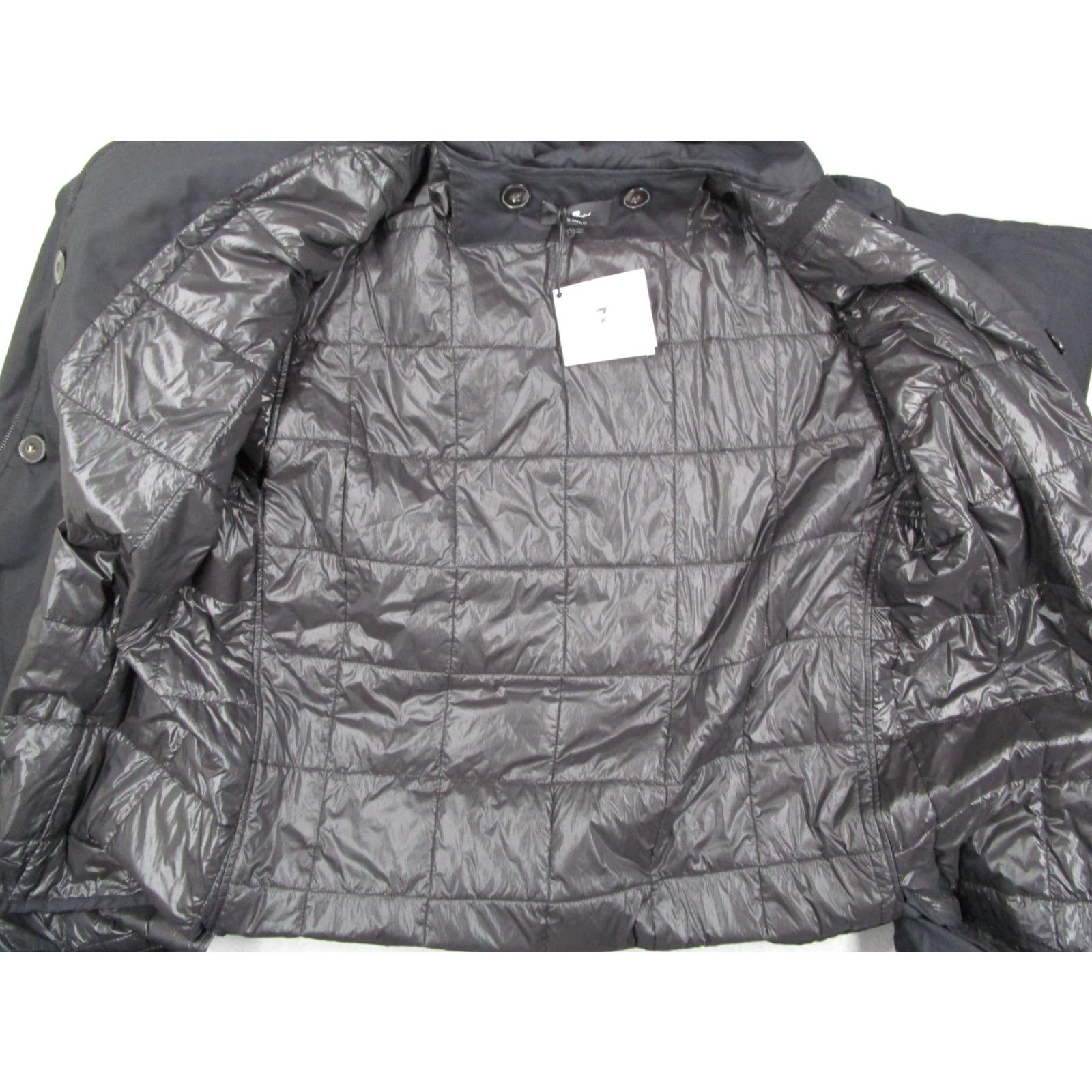 7 For All Mankind 7 for All Mankind Coat Women 2XL Black Hooded Parka Jacket Poplin Fishtail Quilted Liner Size XXL / US 16-18 / IT 52-54 - 4 Thumbnail