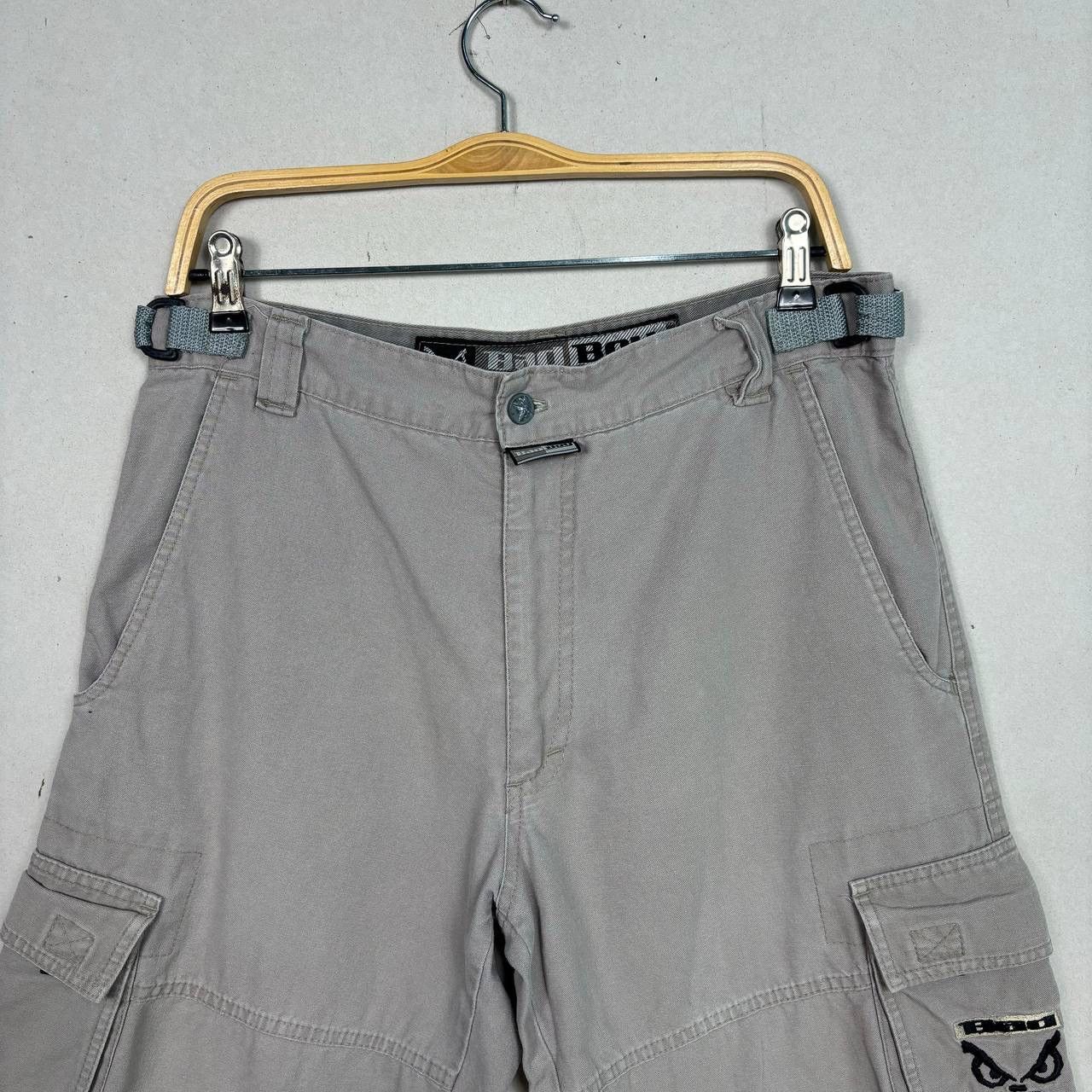 Girl Skateboards × Vintage Vintage 90s Bad Boy Short Pants Dark Grey Size US 33 - 3 Thumbnail