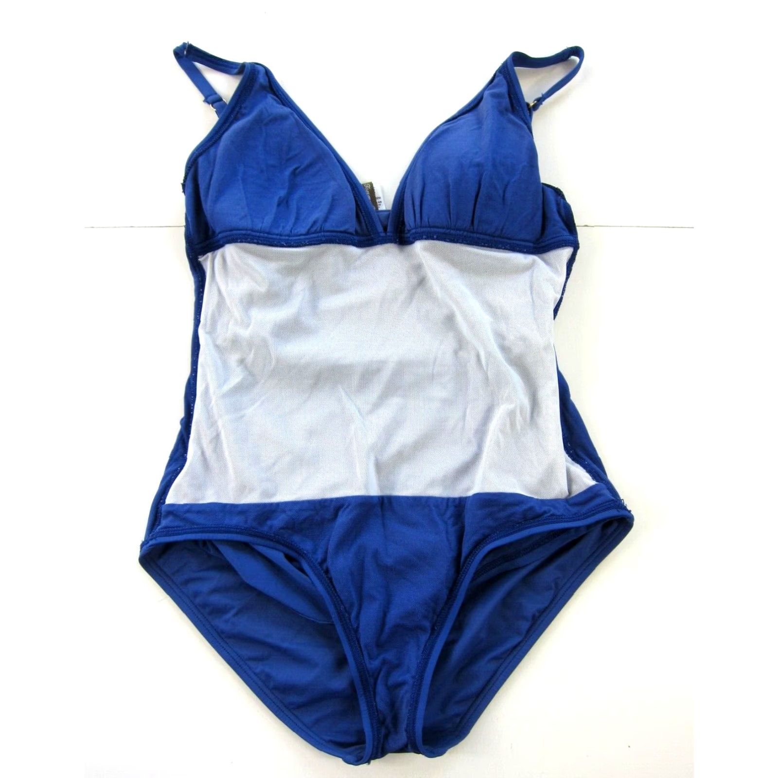 Tommy Bahama VINTAGE Tommy Bahama Blue Ruched Slimming One Piece Swimsuit Women 6 Size ONE SIZE - 6 Thumbnail