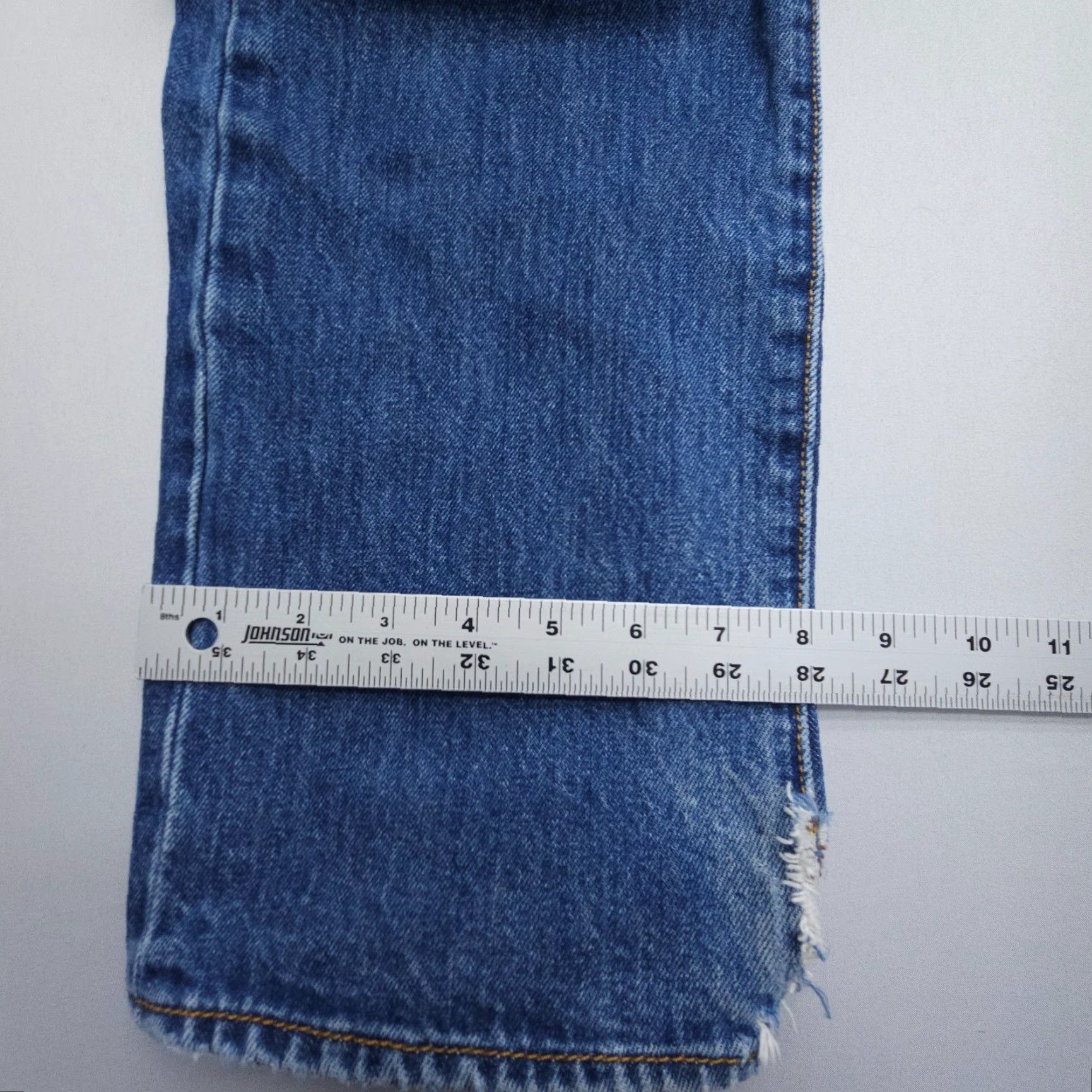 Levi's Levi's 501 Straight Button Fly Jeans Mens 34 x 32 (30" Inseam) Faded Blue Denim Size US 34 / EU 50 - 7 Thumbnail