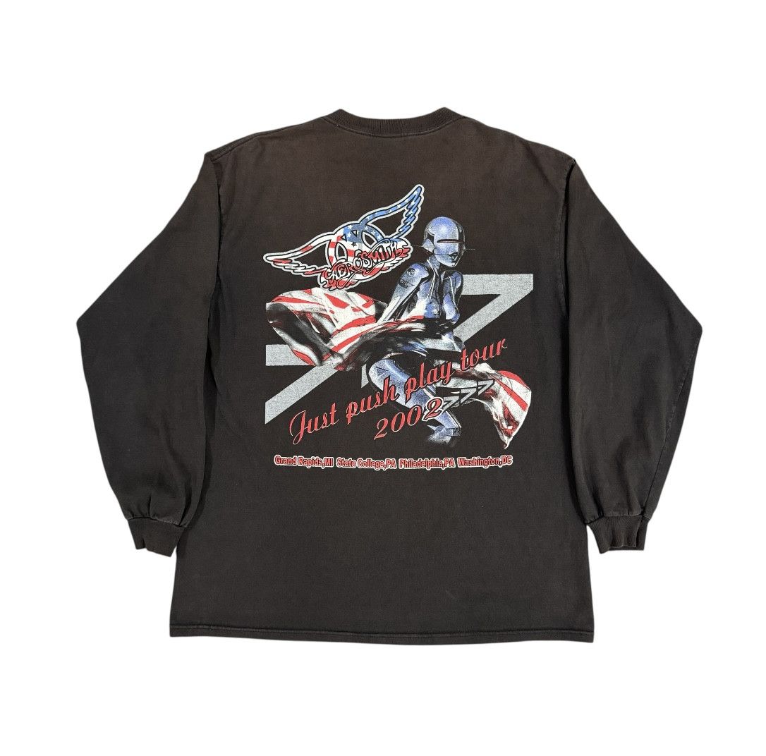 Band Tees Vintage 2002 Aerosmith Sorayama Longsleeve Size US L / EU 52-54 / 3 - 4 Thumbnail