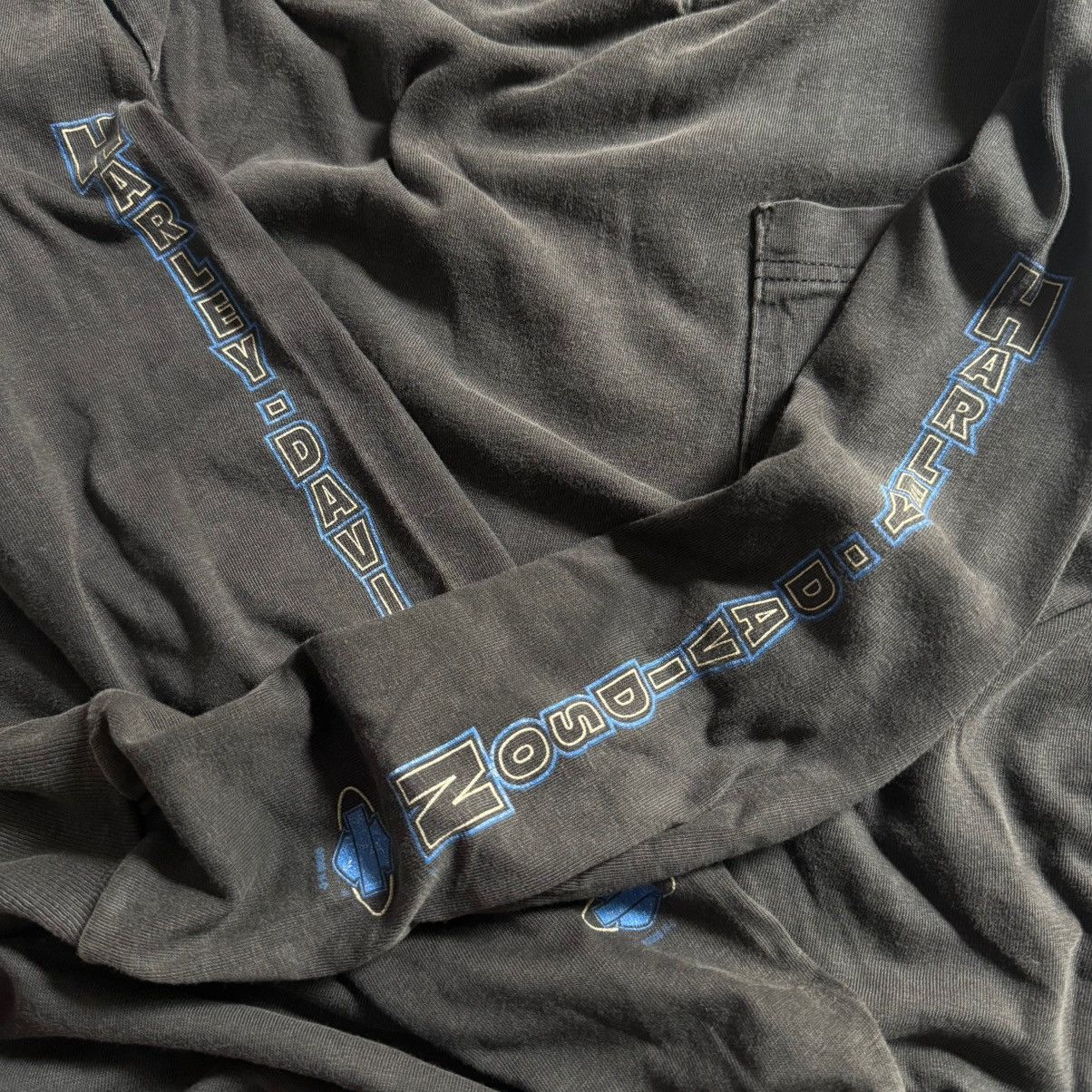 Harley Davidson vintage 2000s harley-davidson pocket long sleeve t-shirt Size US L / EU 52-54 / 3 - 5 Thumbnail