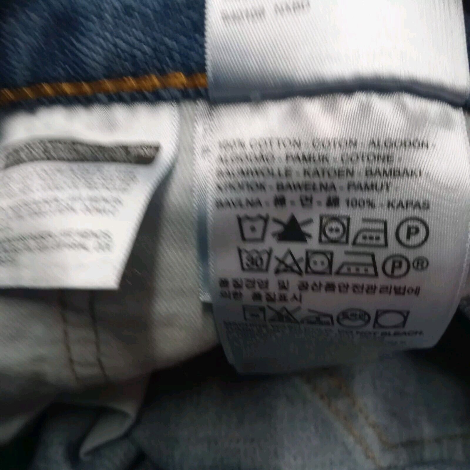 Levi's Levi's 505 Jeans Men's 29x34 Regular Fit Straight Leg Blue Size US 29 - 5 Thumbnail