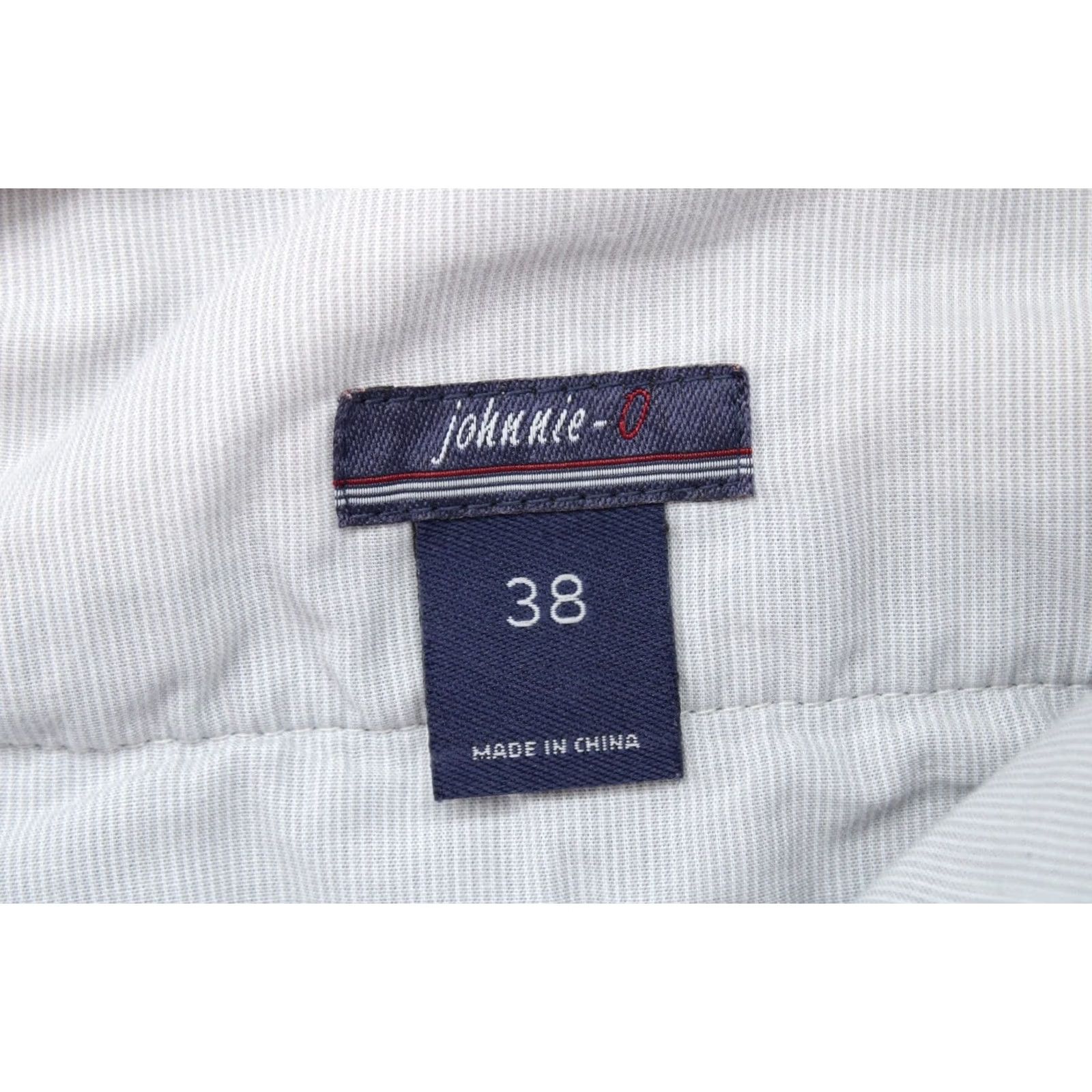 johnnie-O johnnie-O Val Shorts Mens 38 Blue Mini Palms Tropical Chambray Indigo Beach Golf Shirt Size US 38 / EU 54 - 5 Thumbnail
