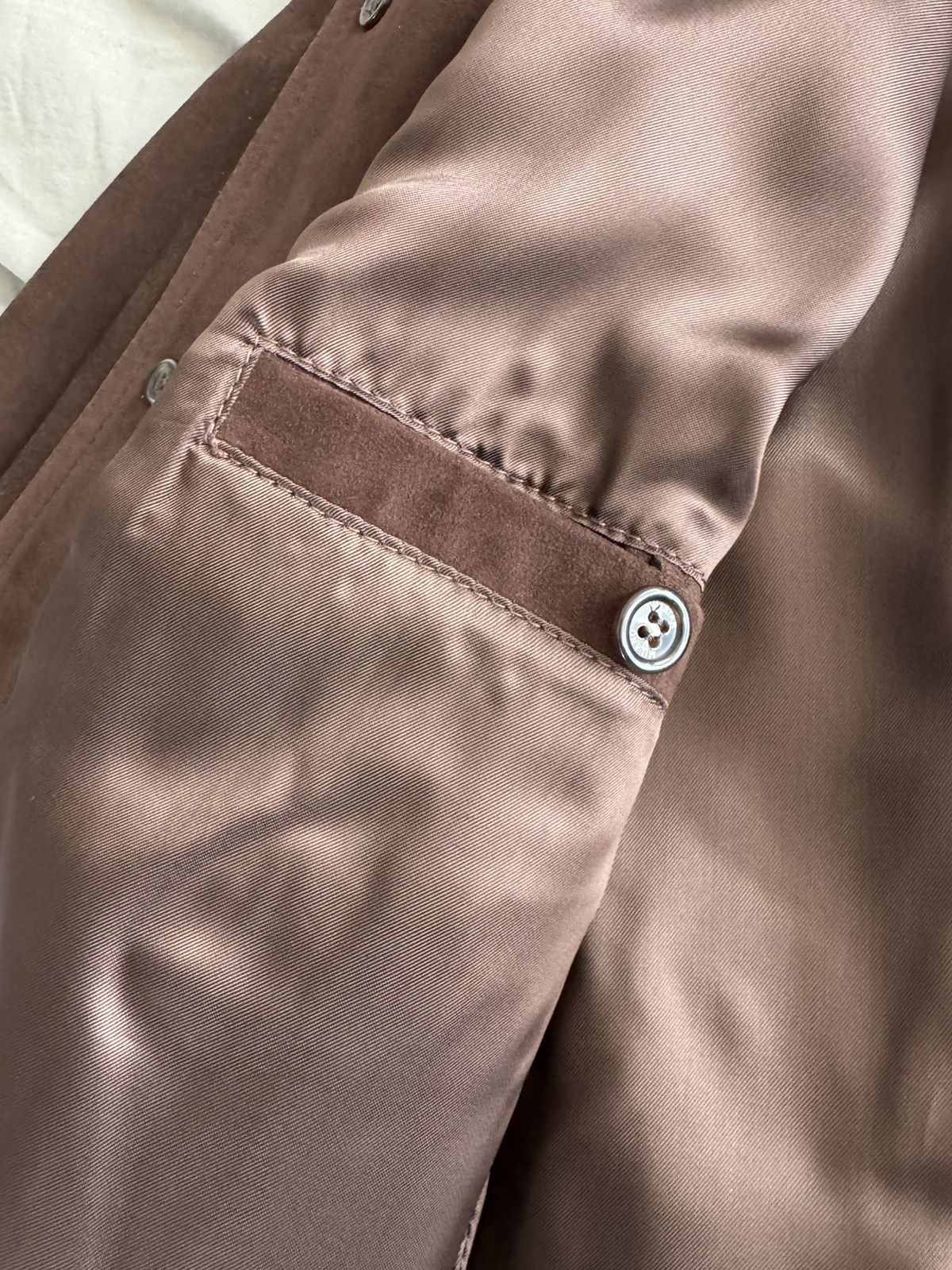 Valstar NWT Lined Valstarino Bomber Jacket in Suede Leather - Caffe Size US S / EU 44-46 / 1 - 9 Thumbnail